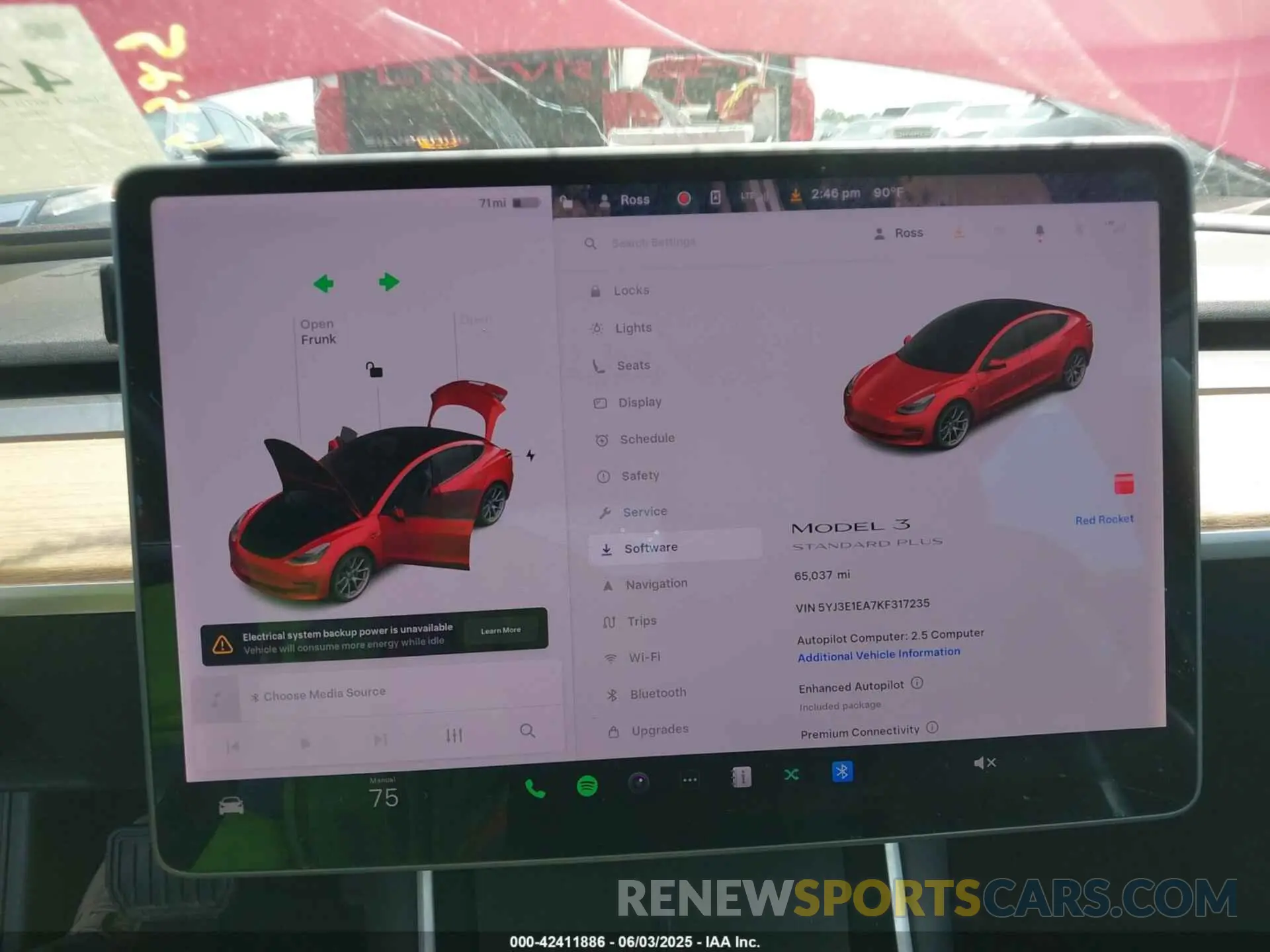 18 Photograph of a damaged car 5YJ3E1EA7KF317235 TESLA MODEL 3 2019