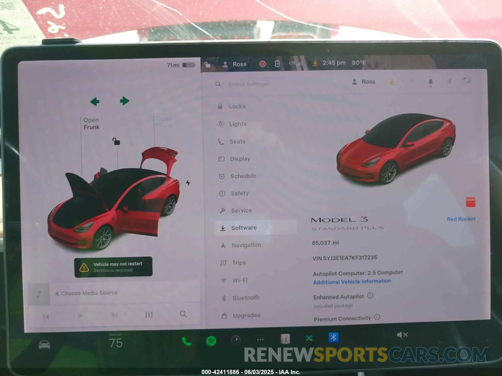 7 Photograph of a damaged car 5YJ3E1EA7KF317235 TESLA MODEL 3 2019