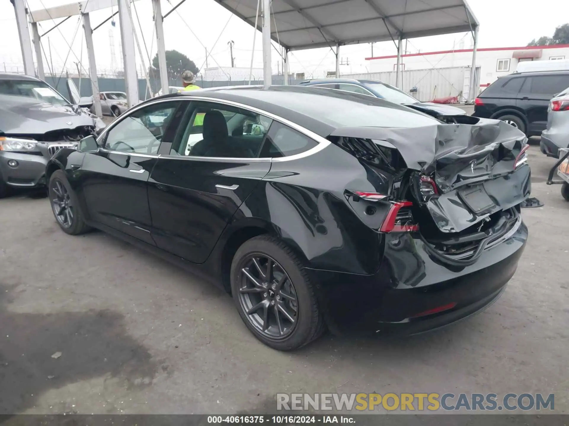 3 Photograph of a damaged car 5YJ3E1EA7KF395482 TESLA MODEL 3 2019