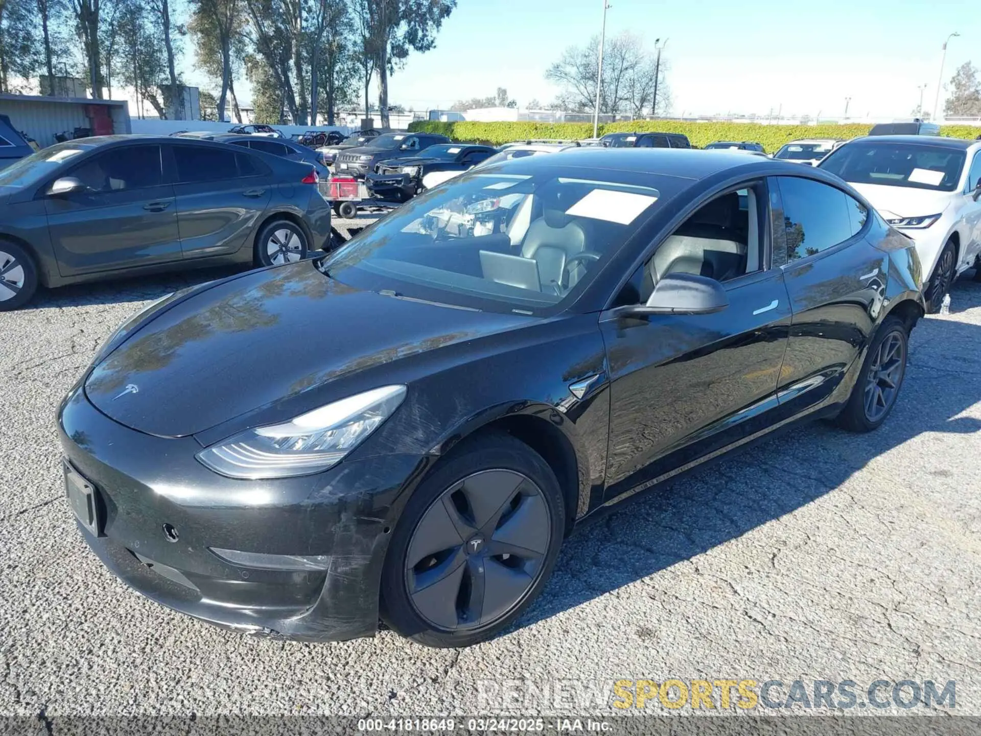 2 Photograph of a damaged car 5YJ3E1EA7KF398365 TESLA MODEL 3 2019