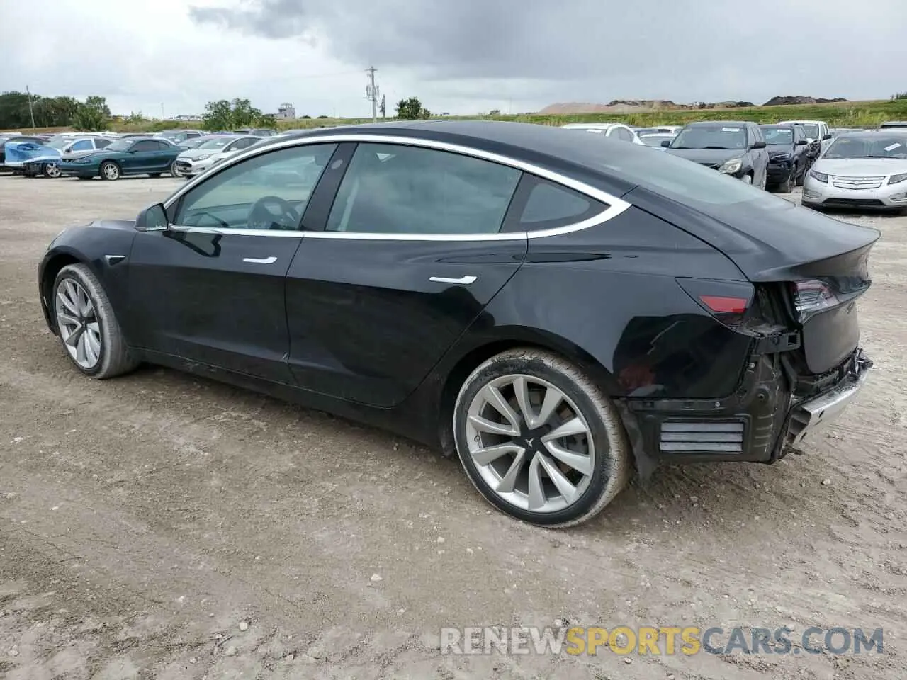 2 Photograph of a damaged car 5YJ3E1EA7KF412426 TESLA MODEL 3 2019