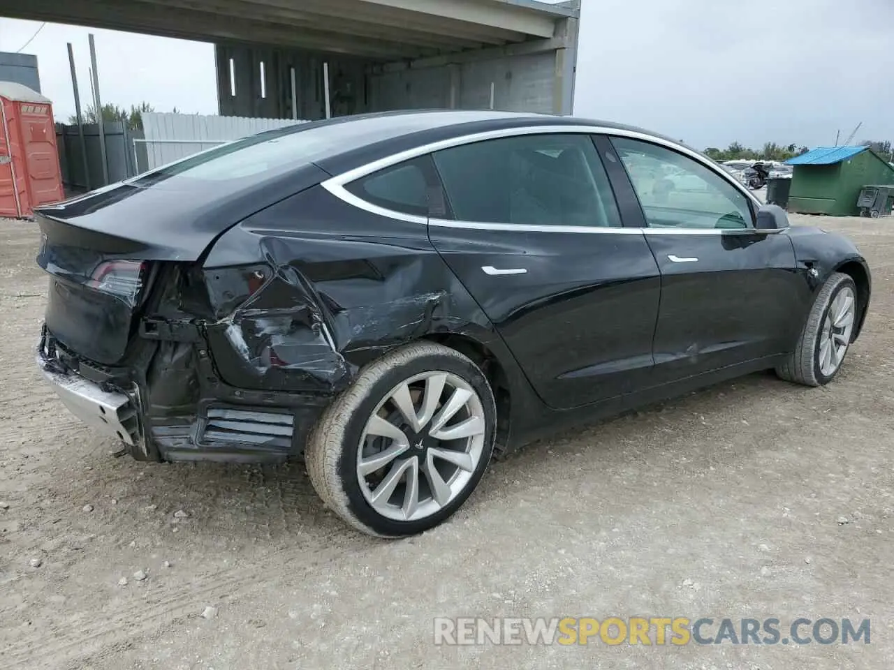 3 Photograph of a damaged car 5YJ3E1EA7KF412426 TESLA MODEL 3 2019