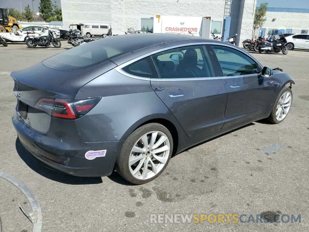3 Photograph of a damaged car 5YJ3E1EA7KF425435 TESLA MODEL 3 2019
