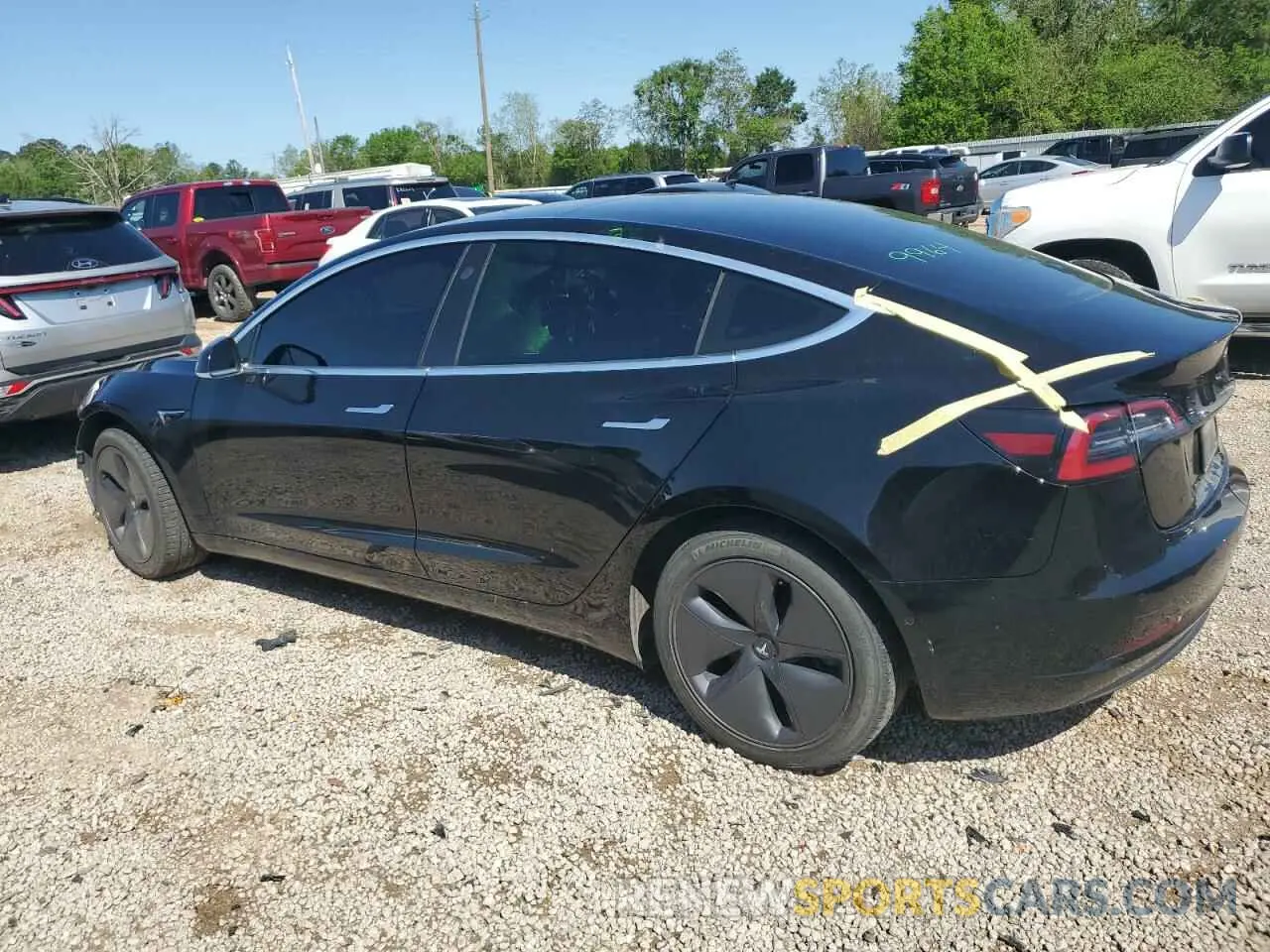 2 Photograph of a damaged car 5YJ3E1EA7KF484369 TESLA MODEL 3 2019