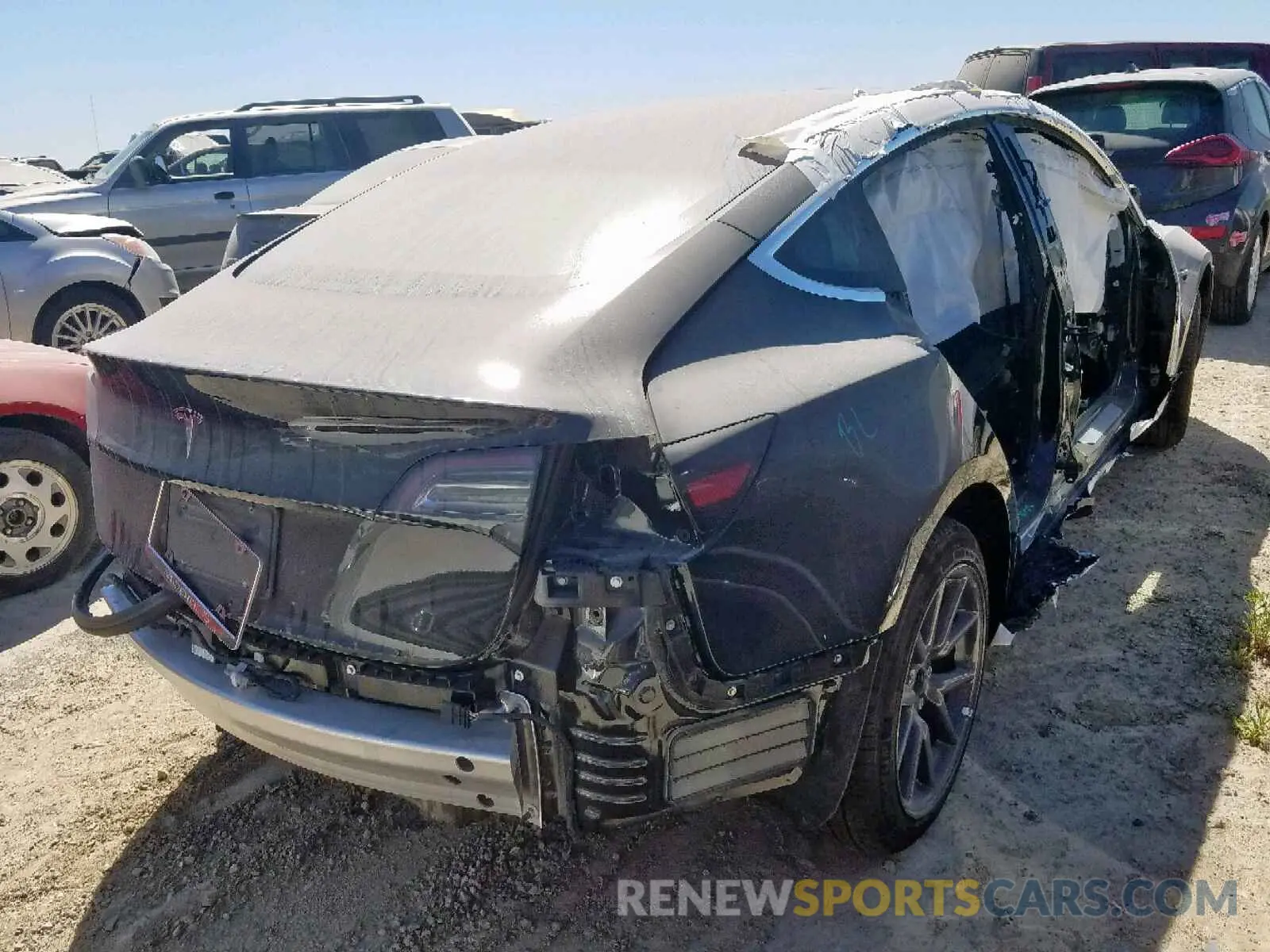 4 Photograph of a damaged car 5YJ3E1EA8KF304350 TESLA MODEL 3 2019