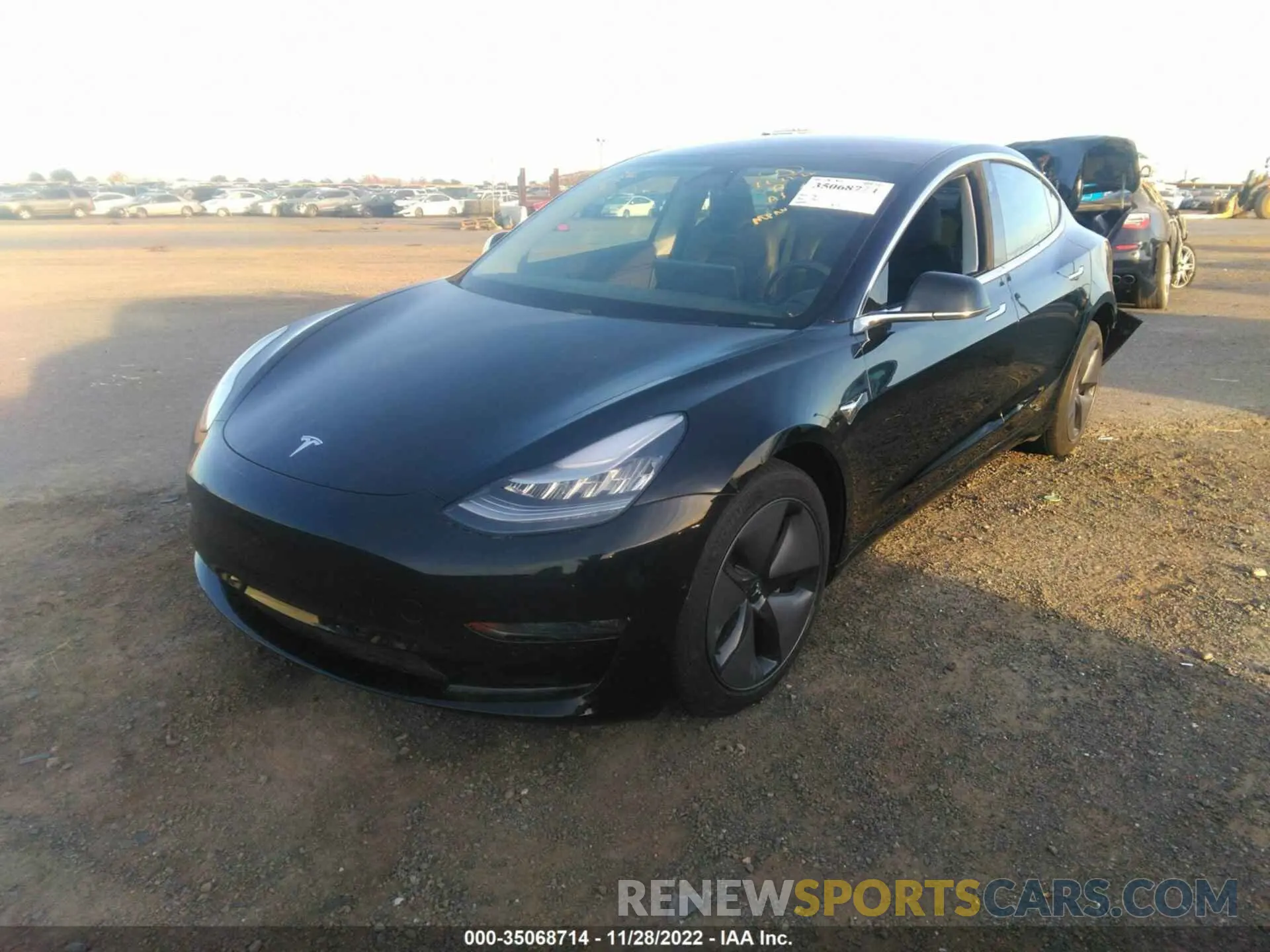 2 Photograph of a damaged car 5YJ3E1EA8KF305062 TESLA MODEL 3 2019