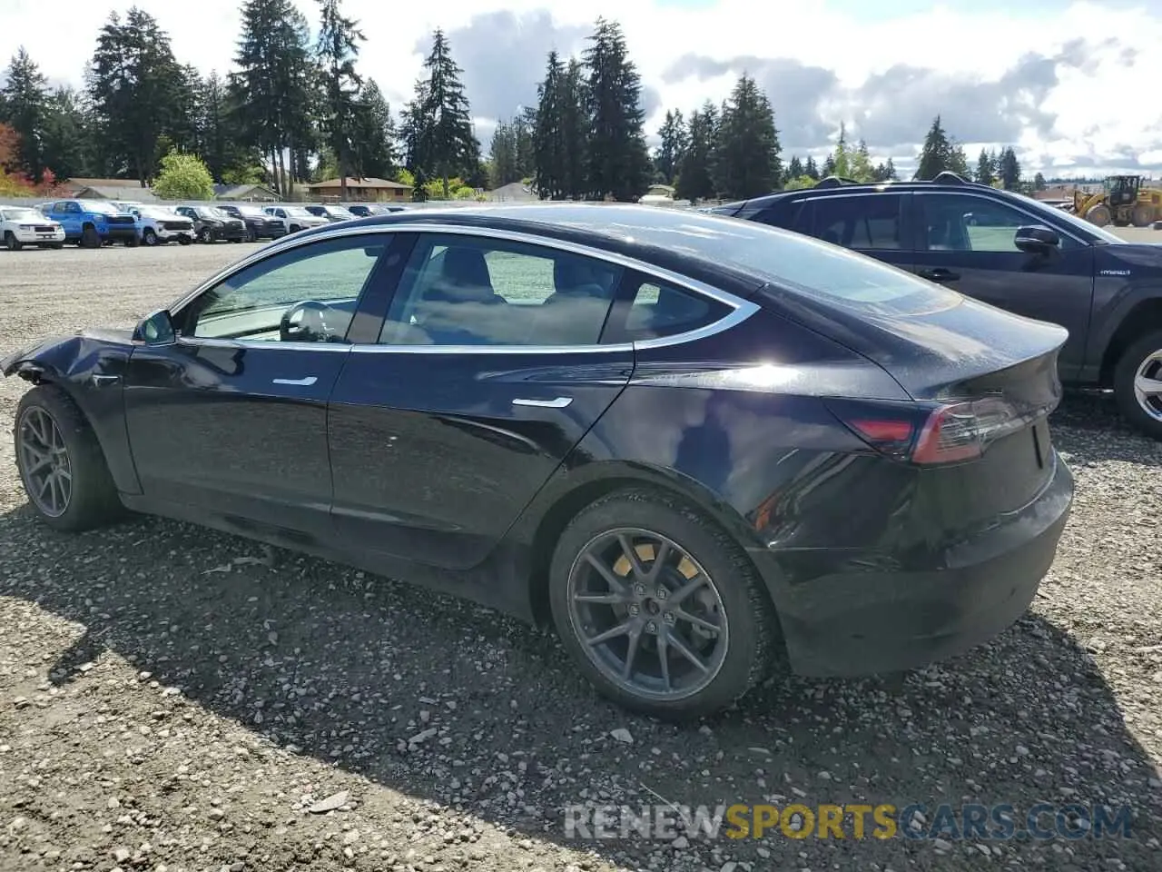 2 Photograph of a damaged car 5YJ3E1EA8KF305594 TESLA MODEL 3 2019