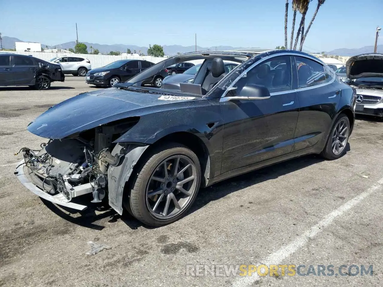 1 Фотография поврежденного автомобиля 5YJ3E1EA8KF306096 TESLA MODEL 3 2019
