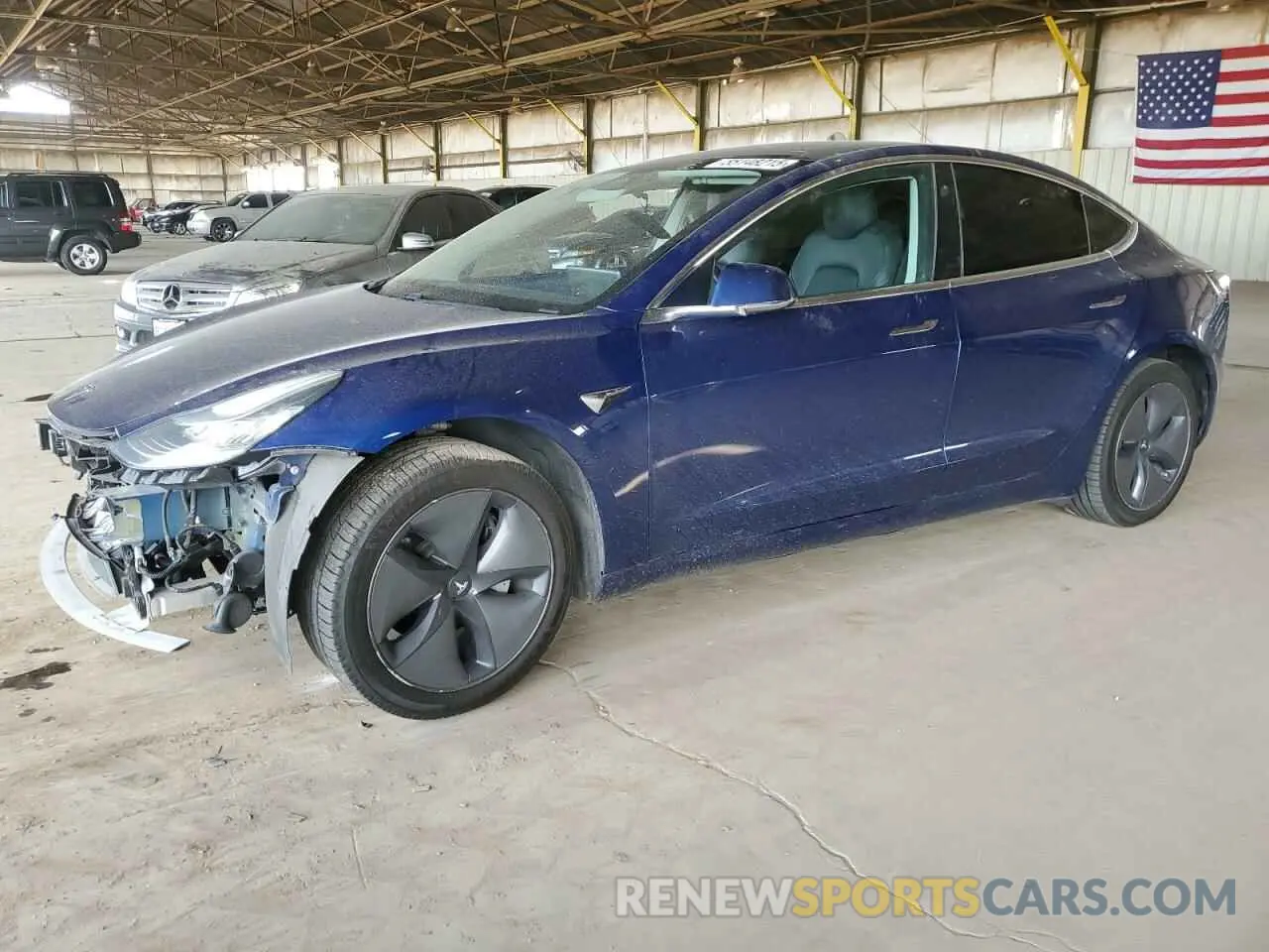 1 Photograph of a damaged car 5YJ3E1EA8KF416467 TESLA MODEL 3 2019