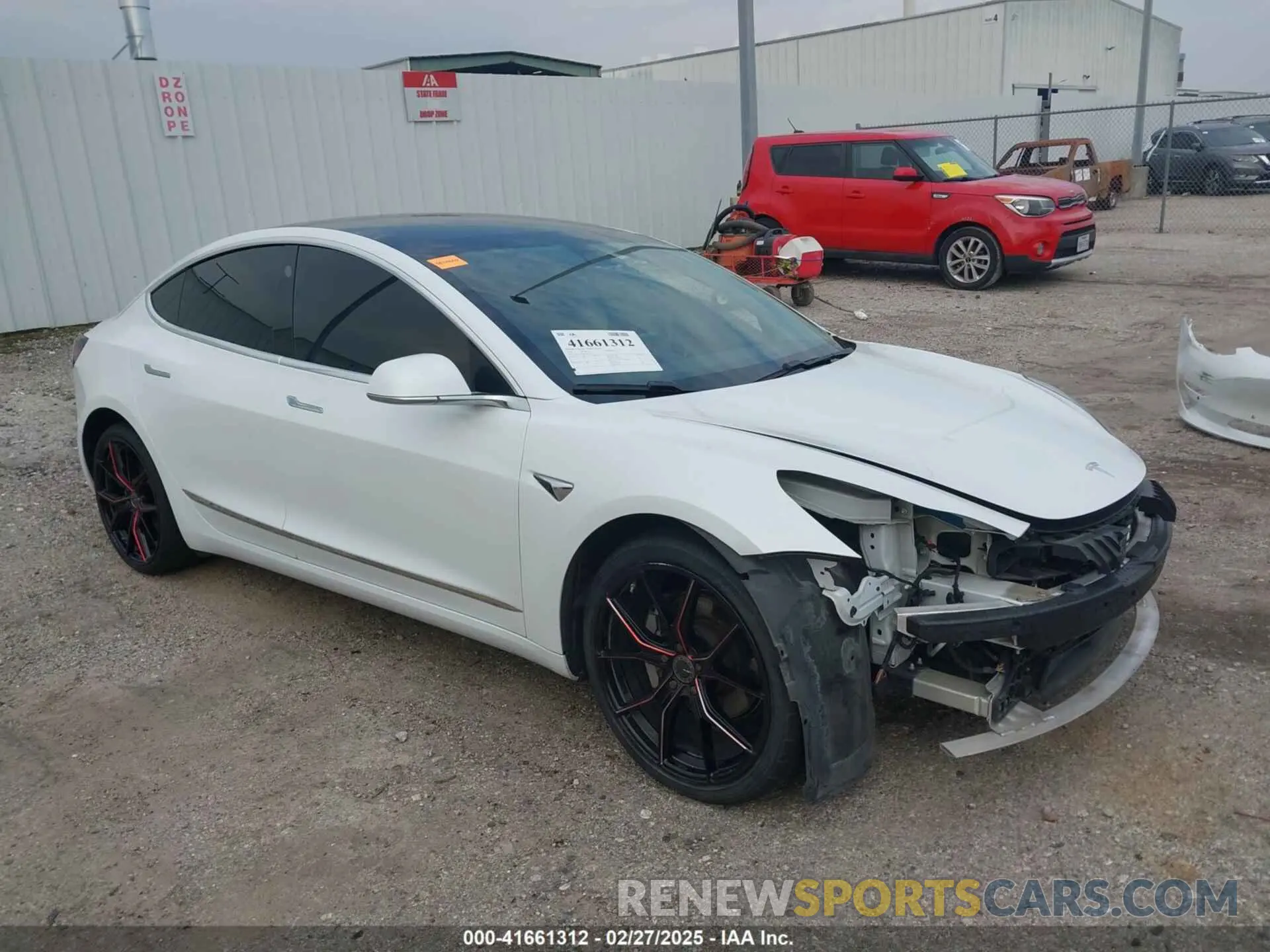 1 Photograph of a damaged car 5YJ3E1EA8KF472540 TESLA MODEL 3 2019