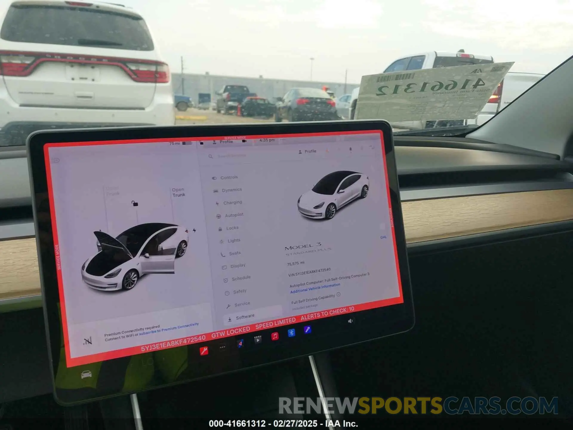 19 Photograph of a damaged car 5YJ3E1EA8KF472540 TESLA MODEL 3 2019