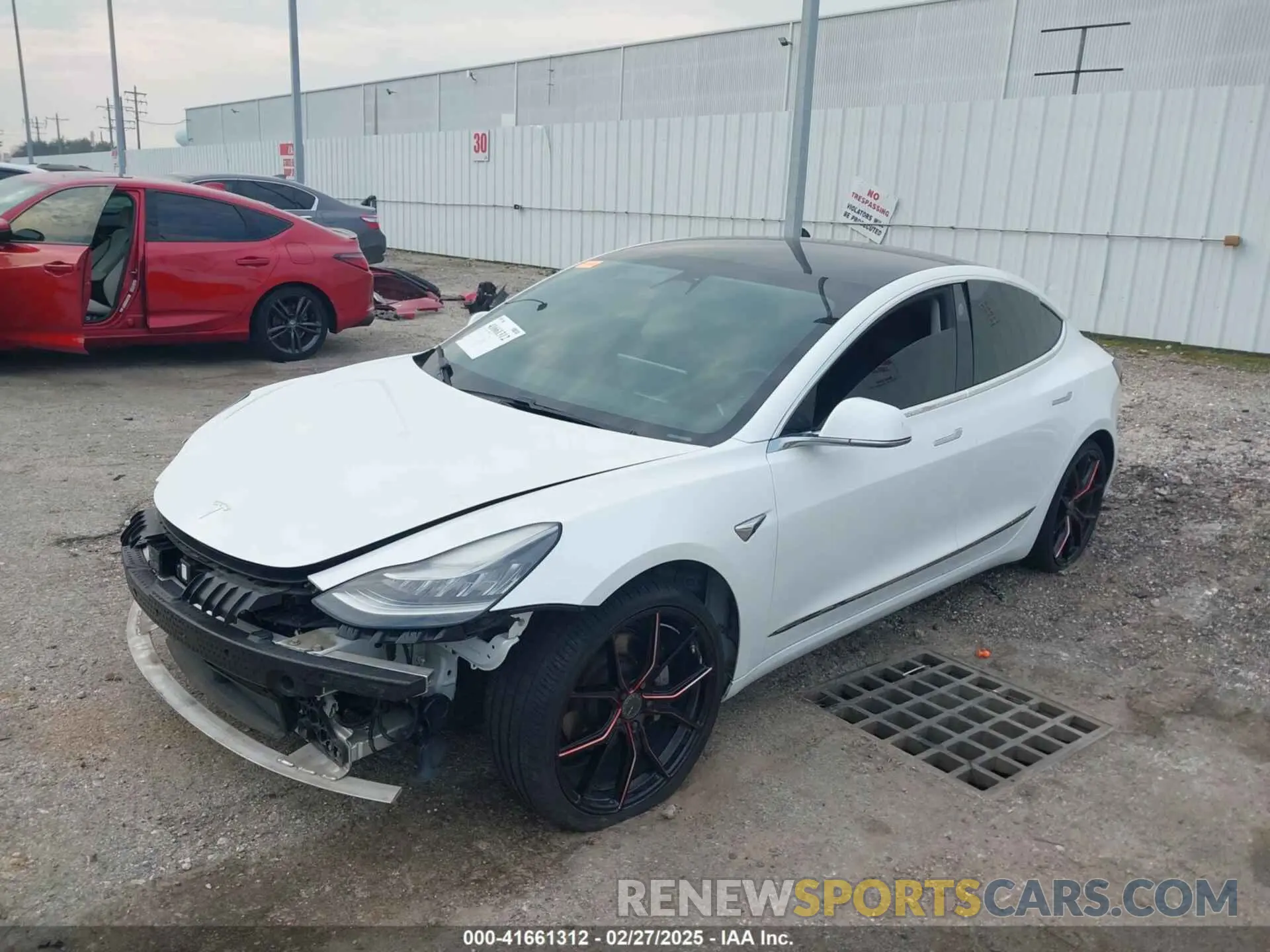 2 Photograph of a damaged car 5YJ3E1EA8KF472540 TESLA MODEL 3 2019