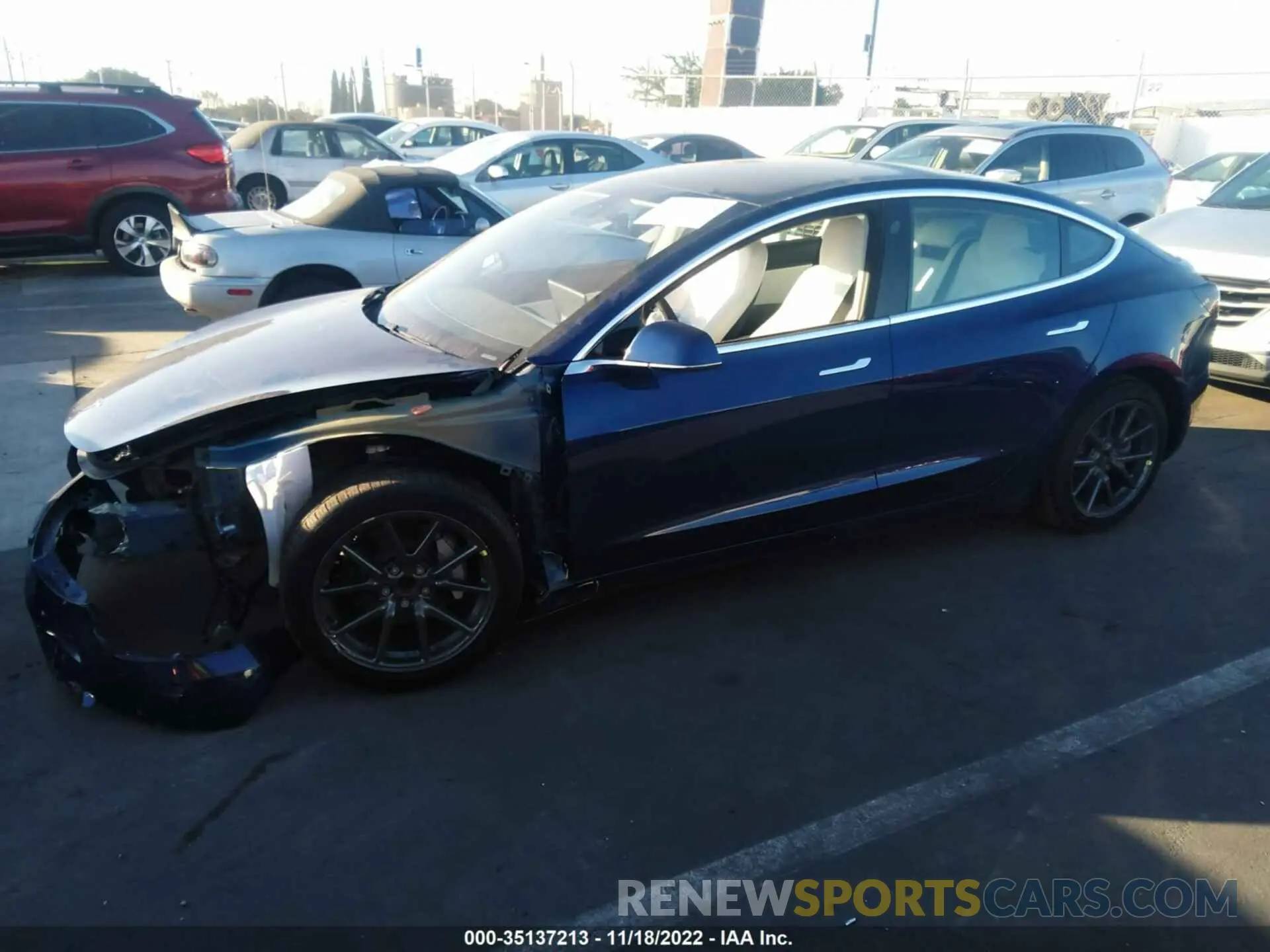 2 Photograph of a damaged car 5YJ3E1EA8KF519629 TESLA MODEL 3 2019