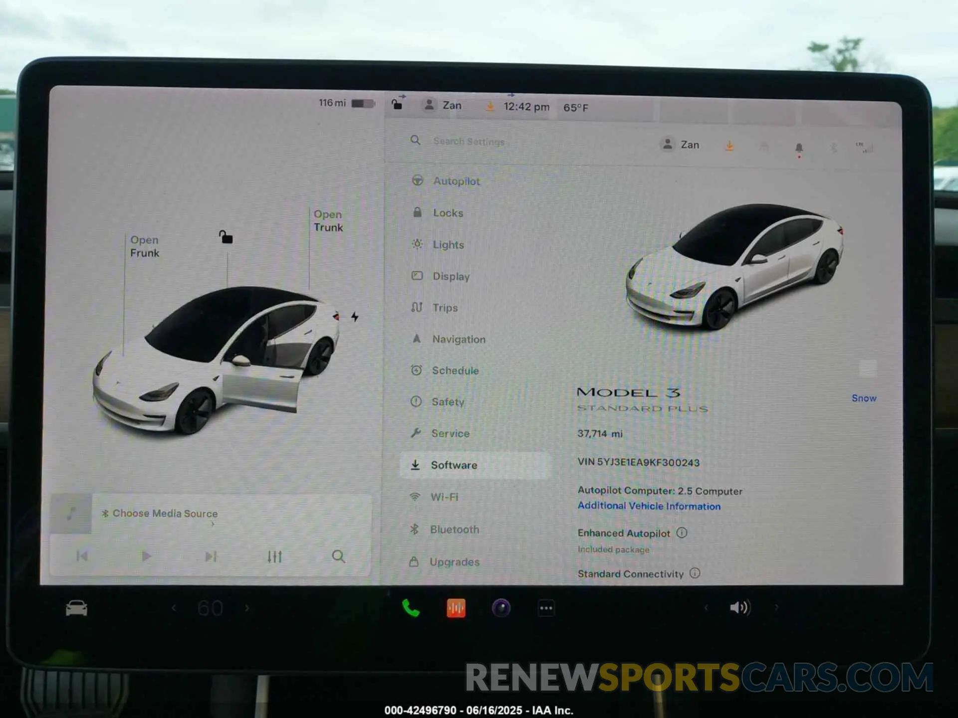 7 Фотография поврежденного автомобиля 5YJ3E1EA9KF300243 TESLA MODEL 3 2019