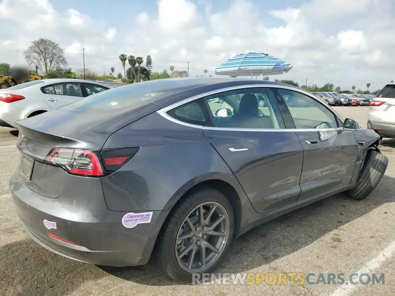 3 Photograph of a damaged car 5YJ3E1EA9KF307659 TESLA MODEL 3 2019
