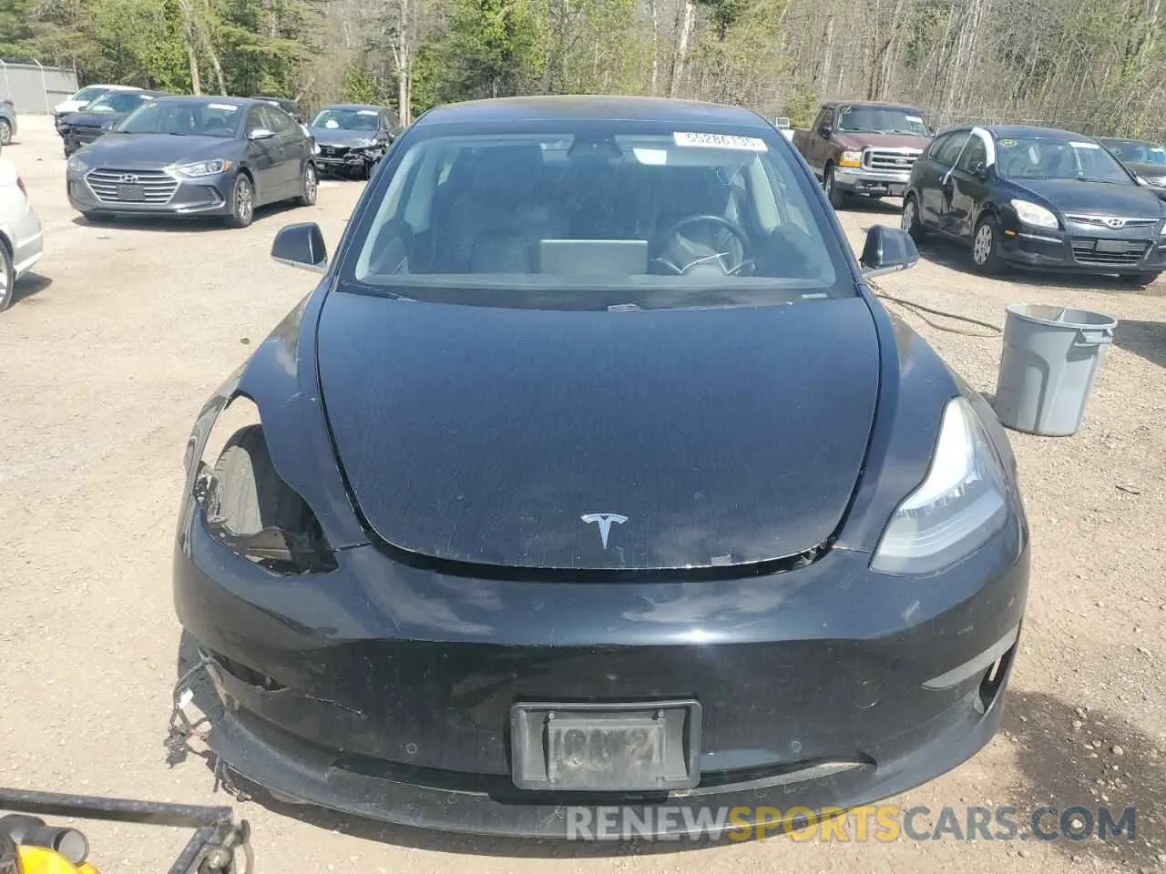 5 Photograph of a damaged car 5YJ3E1EA9KF321593 TESLA MODEL 3 2019