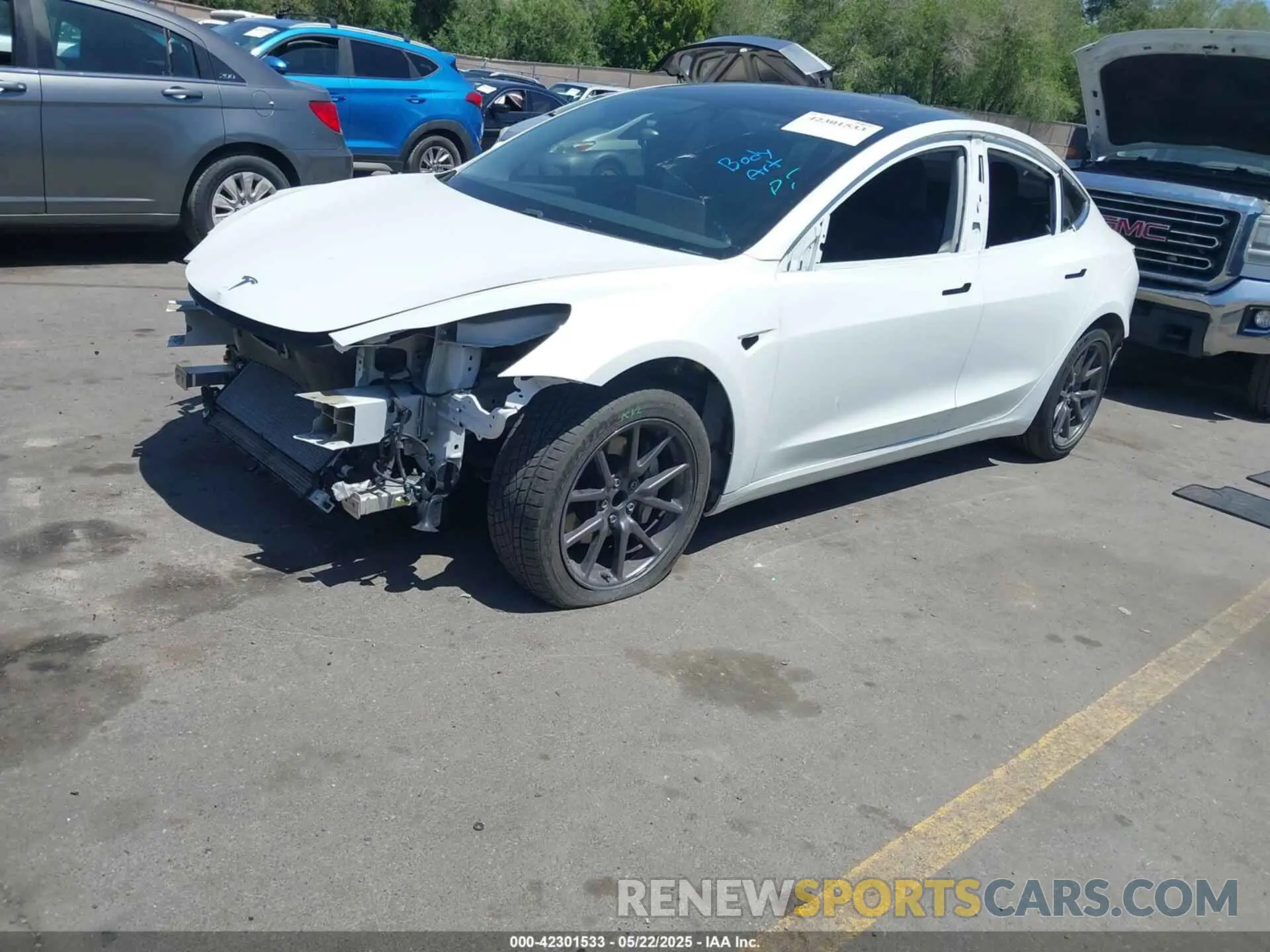 2 Фотография поврежденного автомобиля 5YJ3E1EA9KF337499 TESLA MODEL 3 2019
