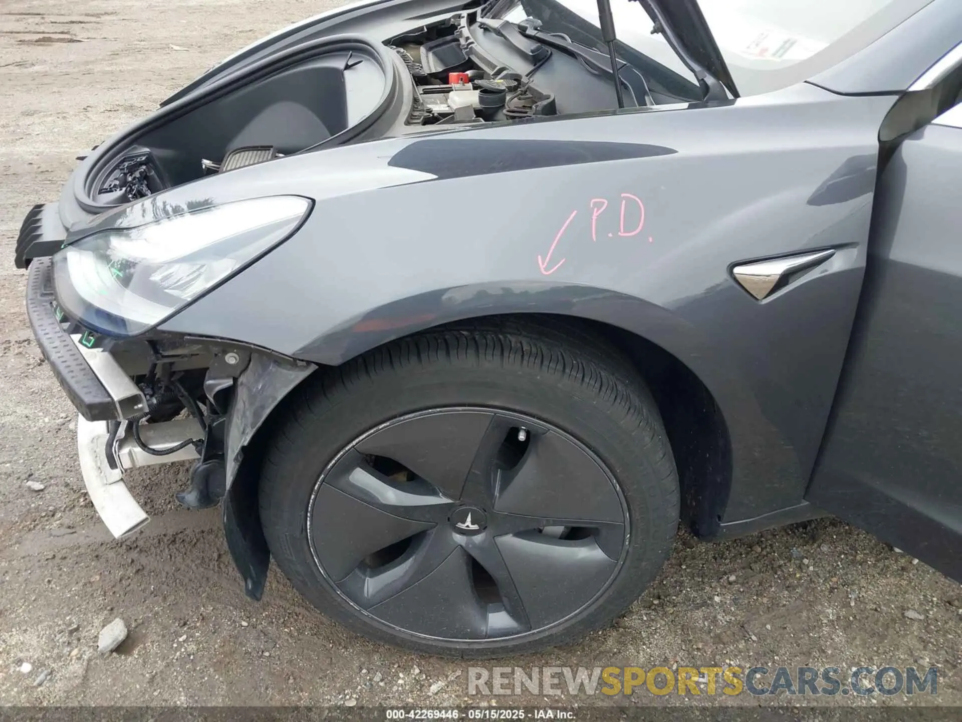 21 Фотография поврежденного автомобиля 5YJ3E1EA9KF362435 TESLA MODEL 3 2019