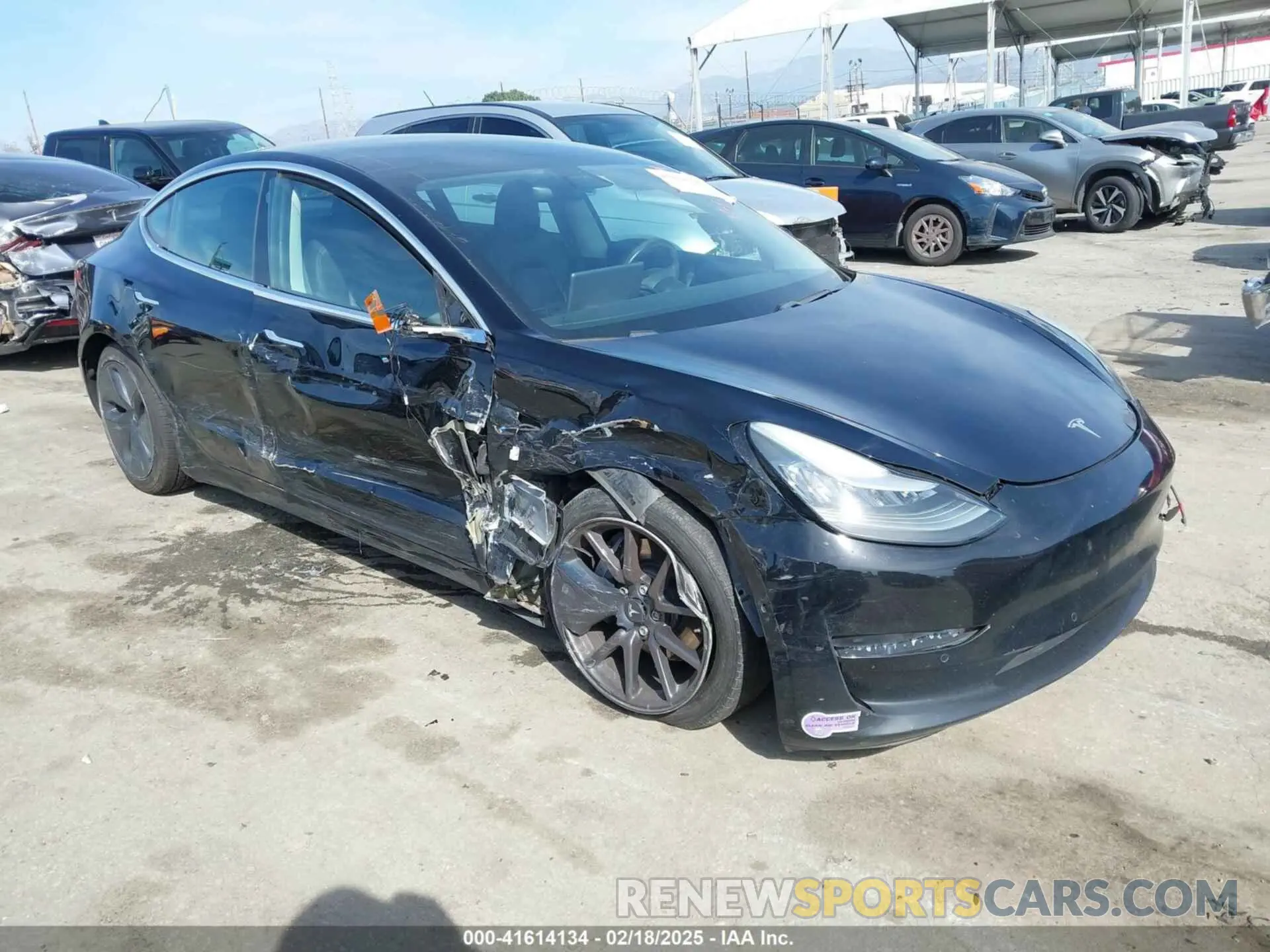 1 Фотография поврежденного автомобиля 5YJ3E1EA9KF410869 TESLA MODEL 3 2019
