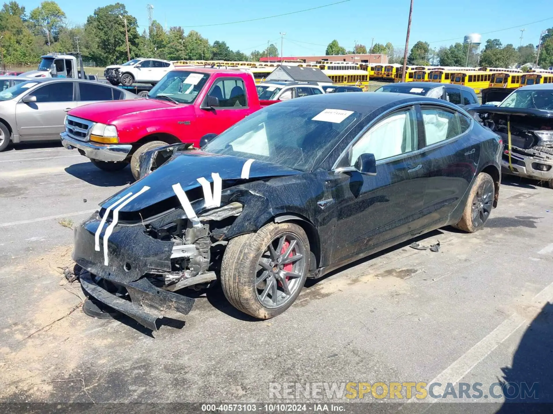 2 Photograph of a damaged car 5YJ3E1EA9KF434797 TESLA MODEL 3 2019
