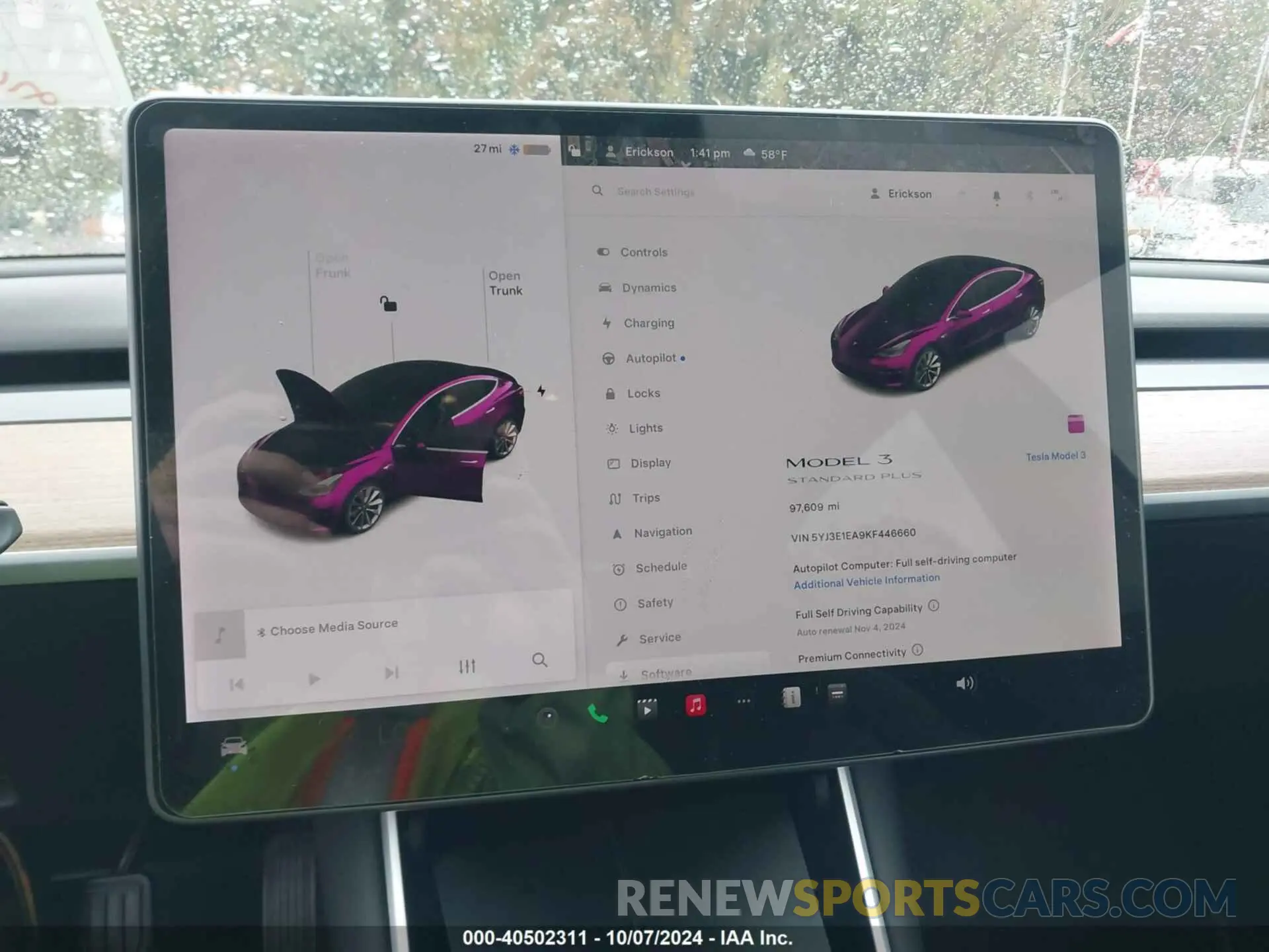 16 Photograph of a damaged car 5YJ3E1EA9KF446660 TESLA MODEL 3 2019