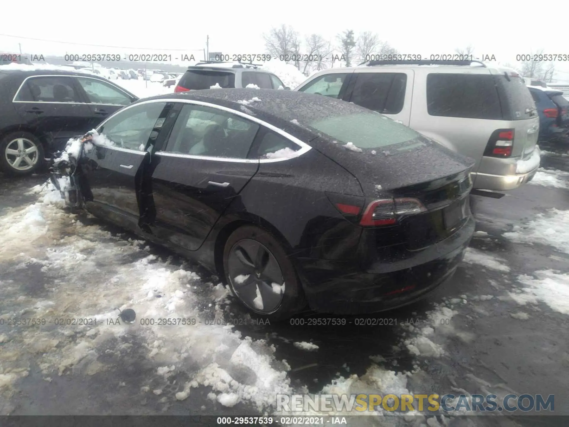 3 Photograph of a damaged car 5YJ3E1EA9KF484177 TESLA MODEL 3 2019