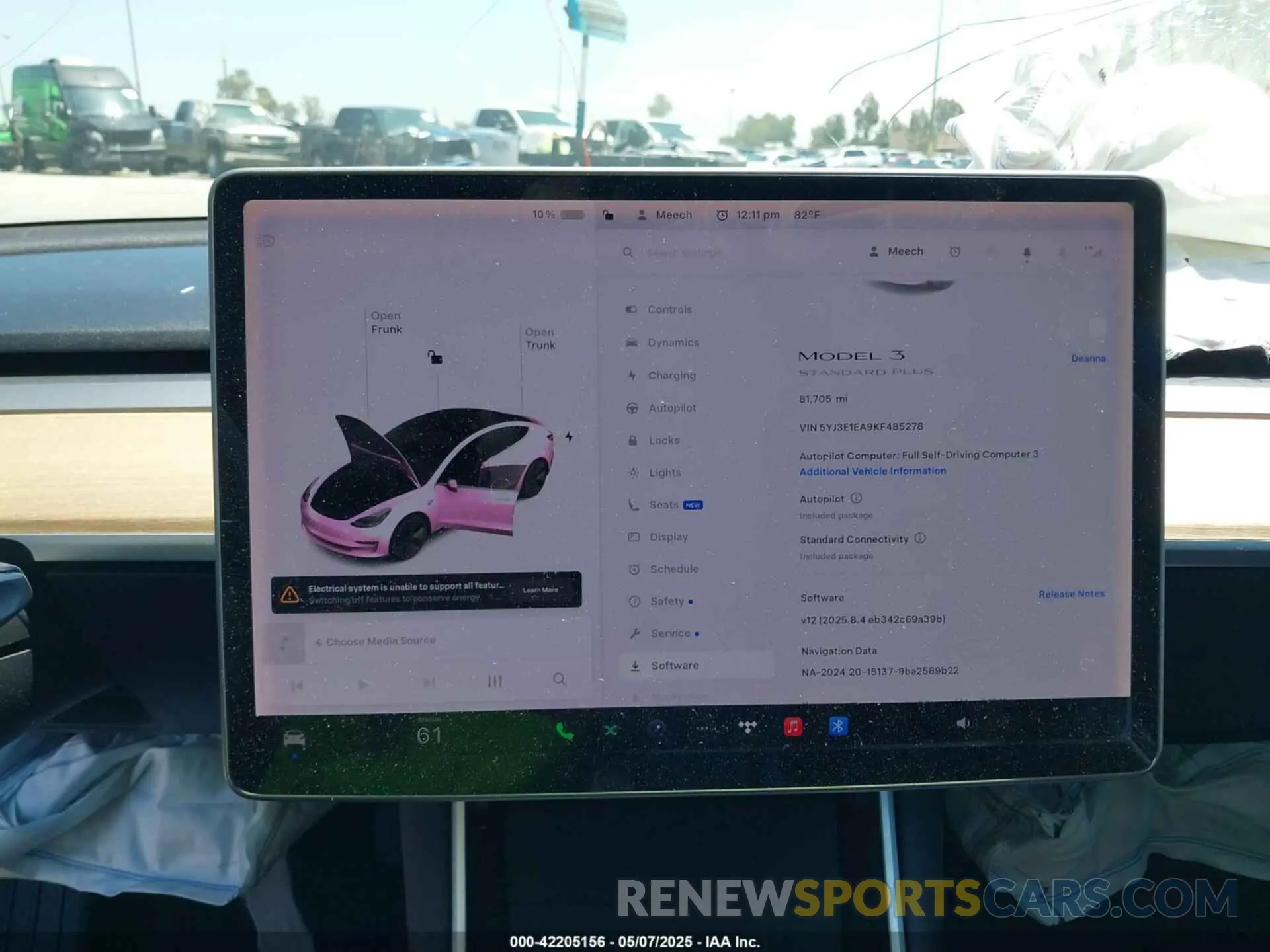 18 Фотография поврежденного автомобиля 5YJ3E1EA9KF485278 TESLA MODEL 3 2019