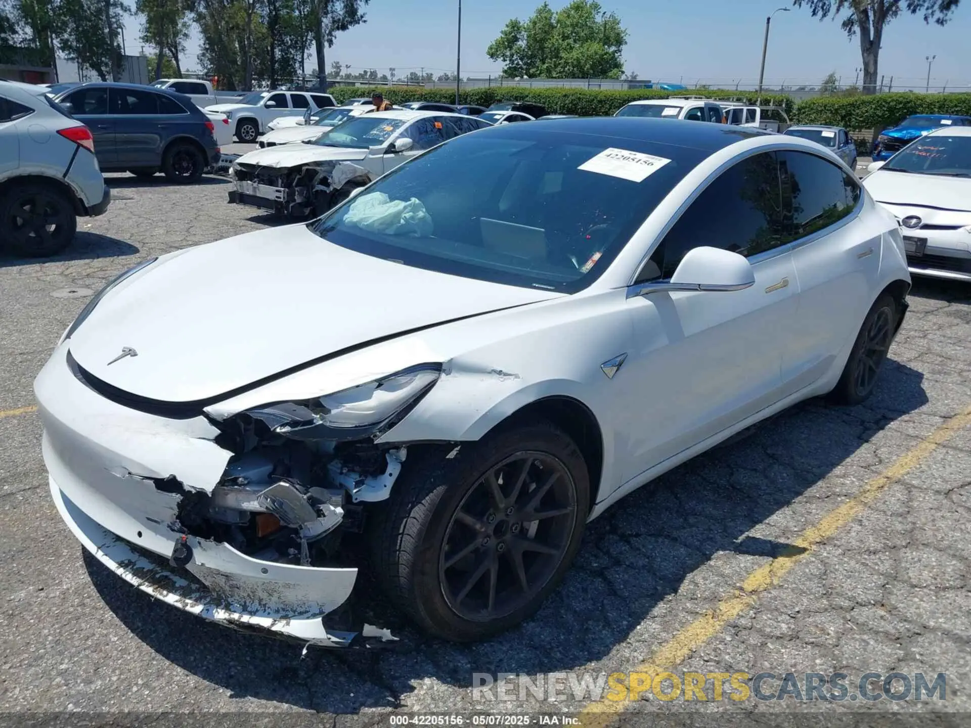 2 Фотография поврежденного автомобиля 5YJ3E1EA9KF485278 TESLA MODEL 3 2019