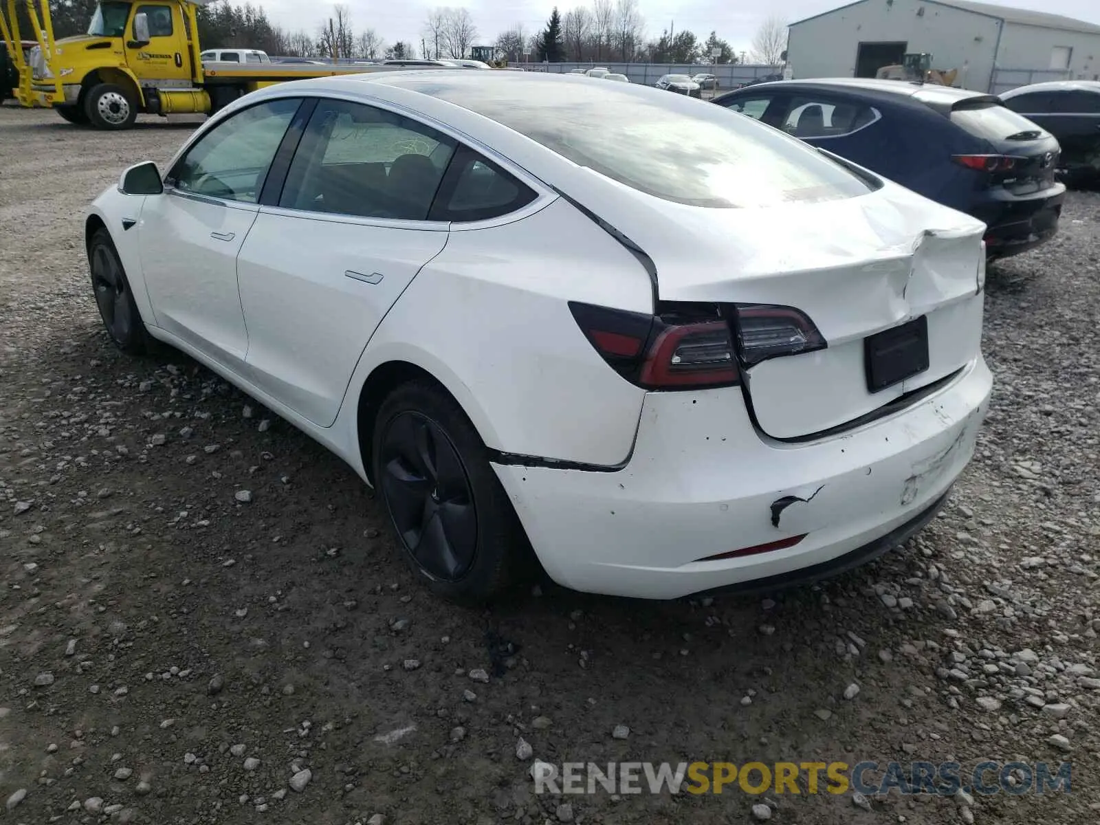 3 Photograph of a damaged car 5YJ3E1EA9KF487709 TESLA MODEL 3 2019