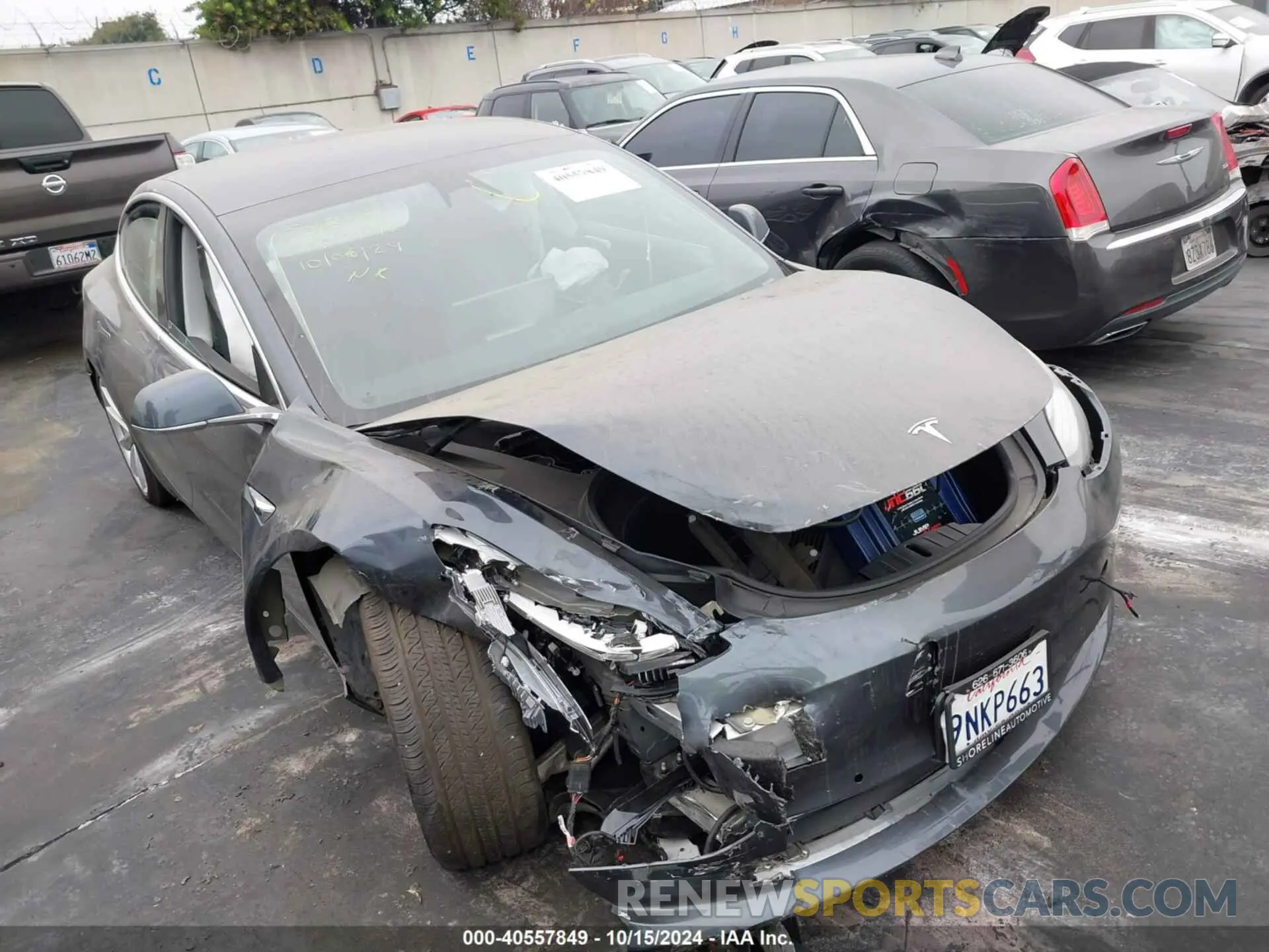 1 Photograph of a damaged car 5YJ3E1EA9KF495289 TESLA MODEL 3 2019