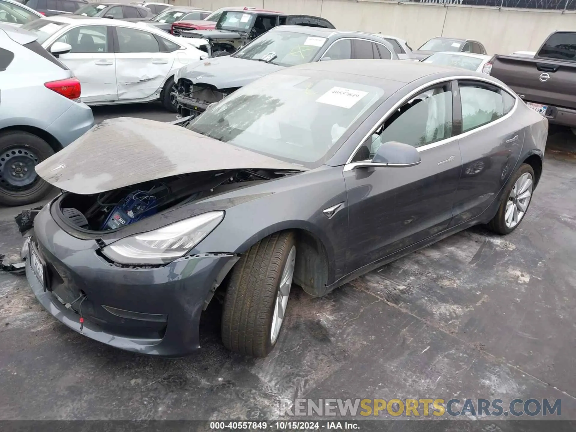 2 Photograph of a damaged car 5YJ3E1EA9KF495289 TESLA MODEL 3 2019