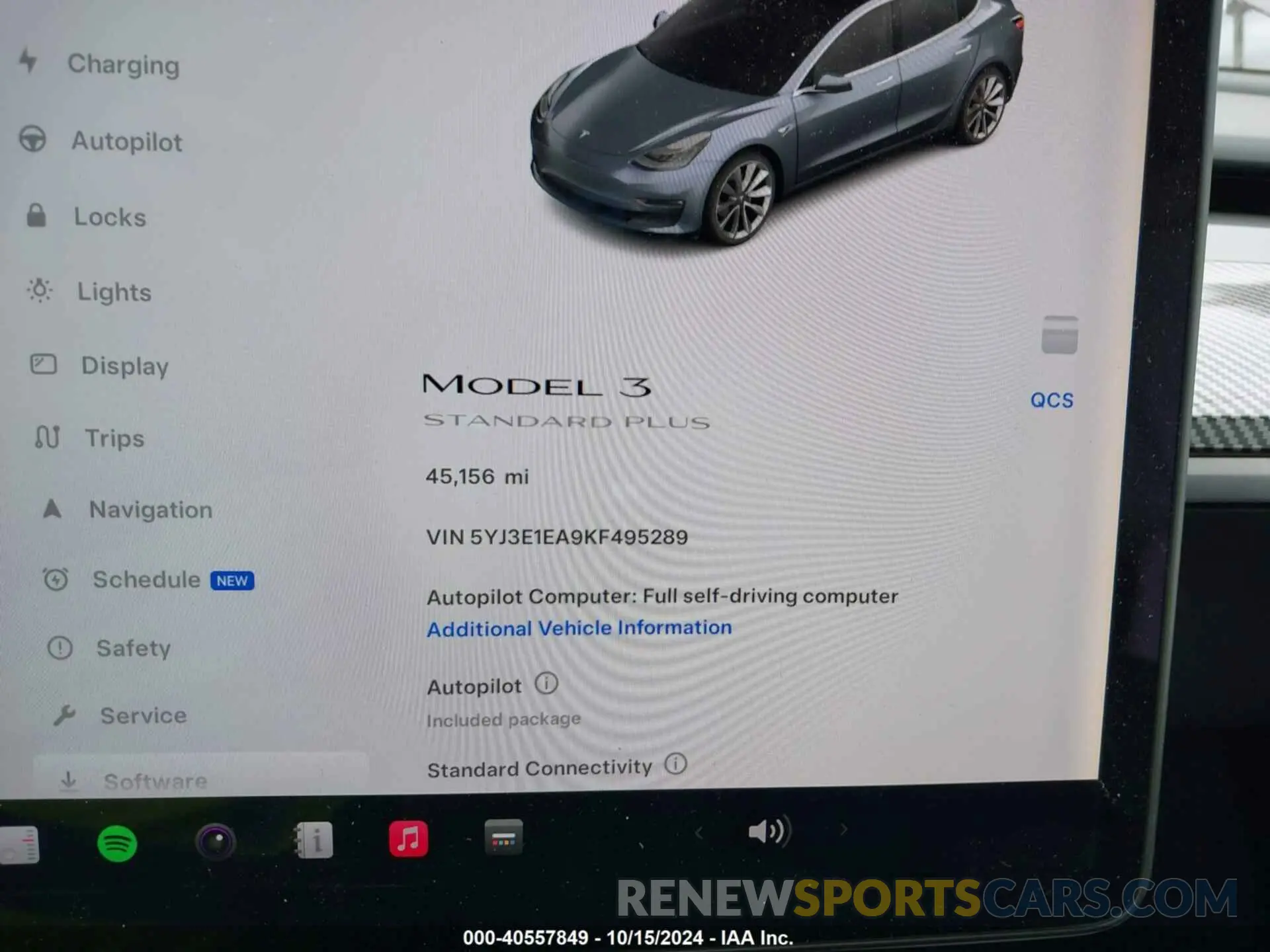 7 Photograph of a damaged car 5YJ3E1EA9KF495289 TESLA MODEL 3 2019