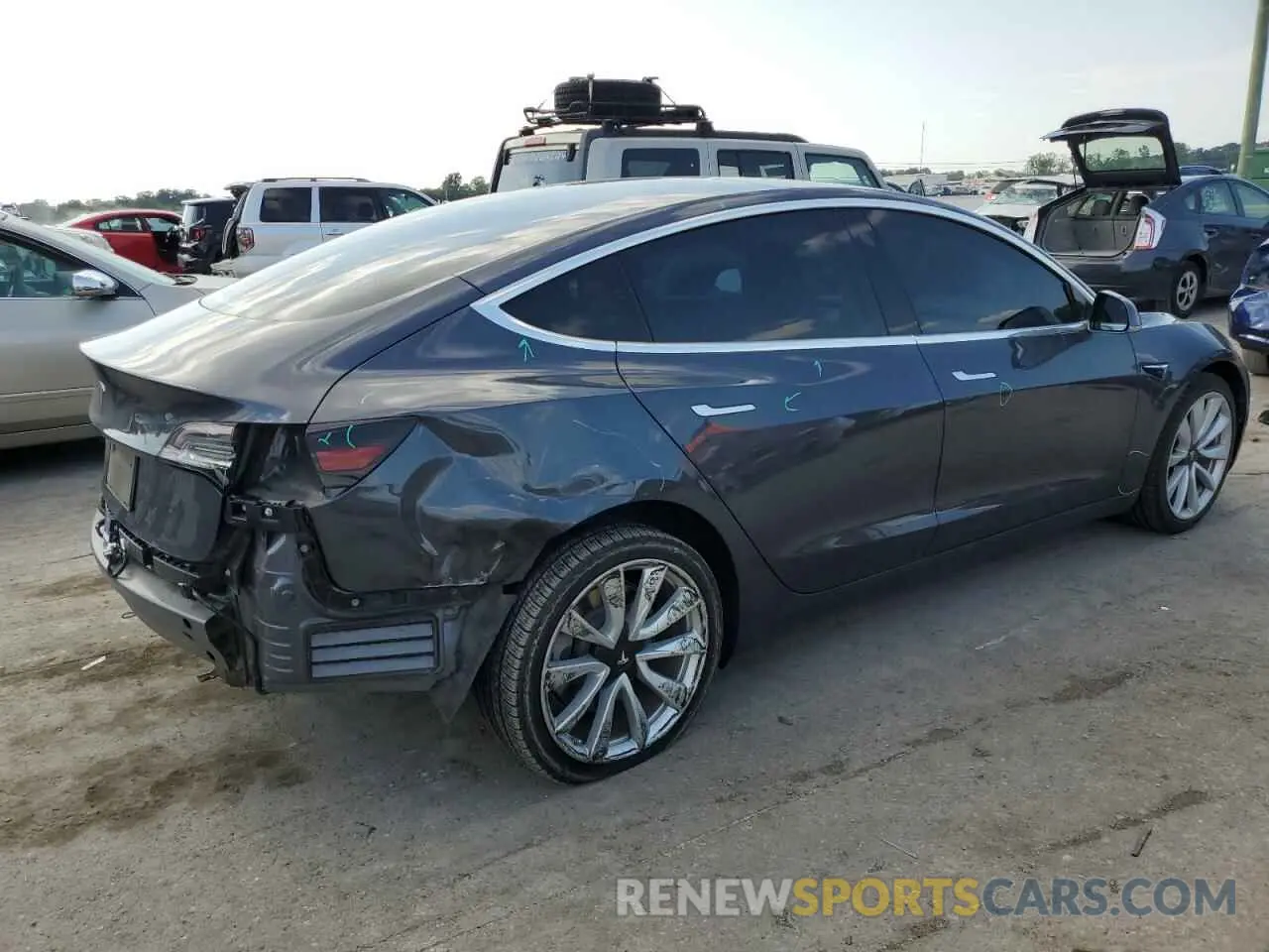 3 Фотография поврежденного автомобиля 5YJ3E1EAXKF190948 TESLA MODEL 3 2019
