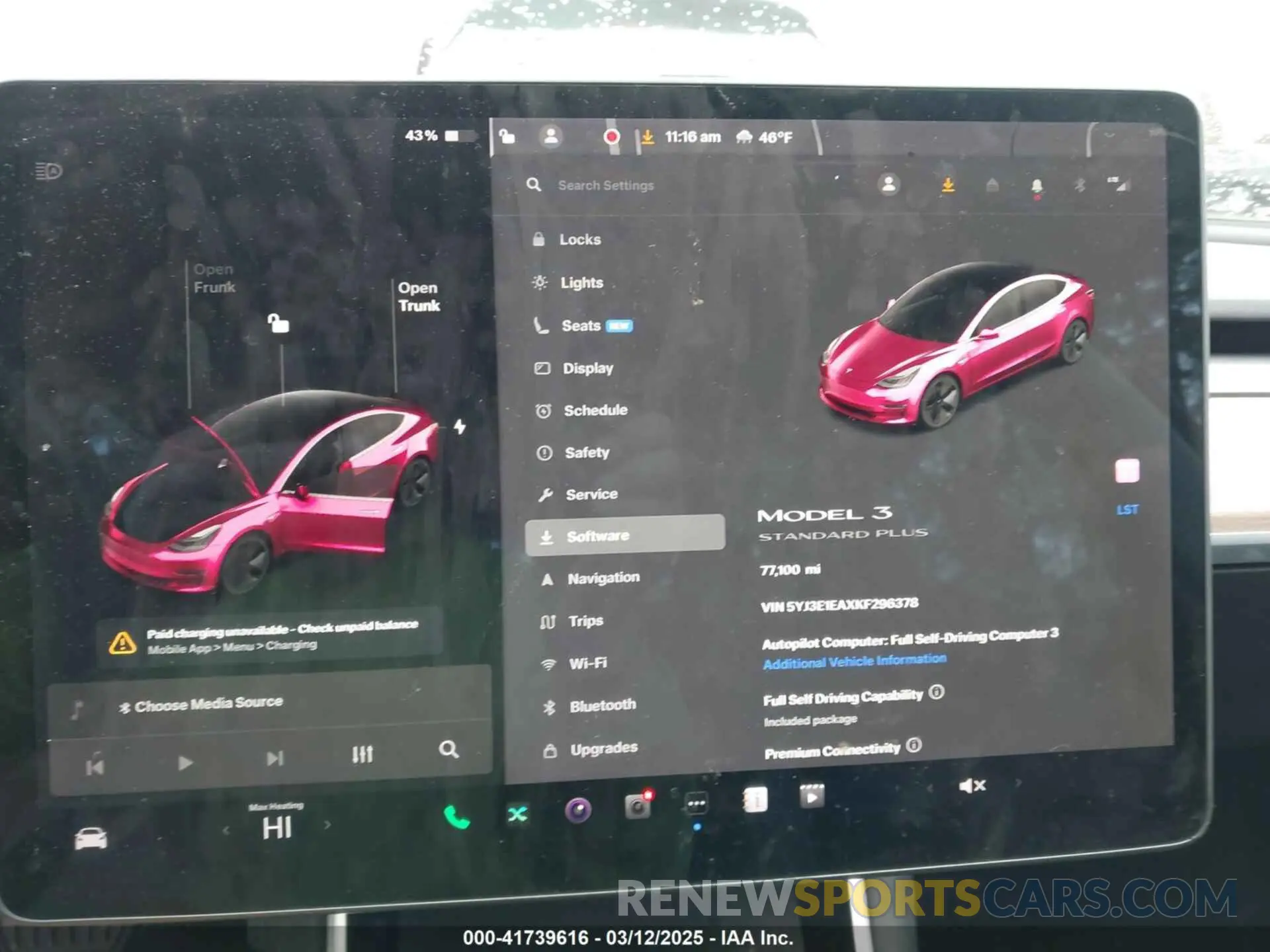 17 Фотография поврежденного автомобиля 5YJ3E1EAXKF296378 TESLA MODEL 3 2019