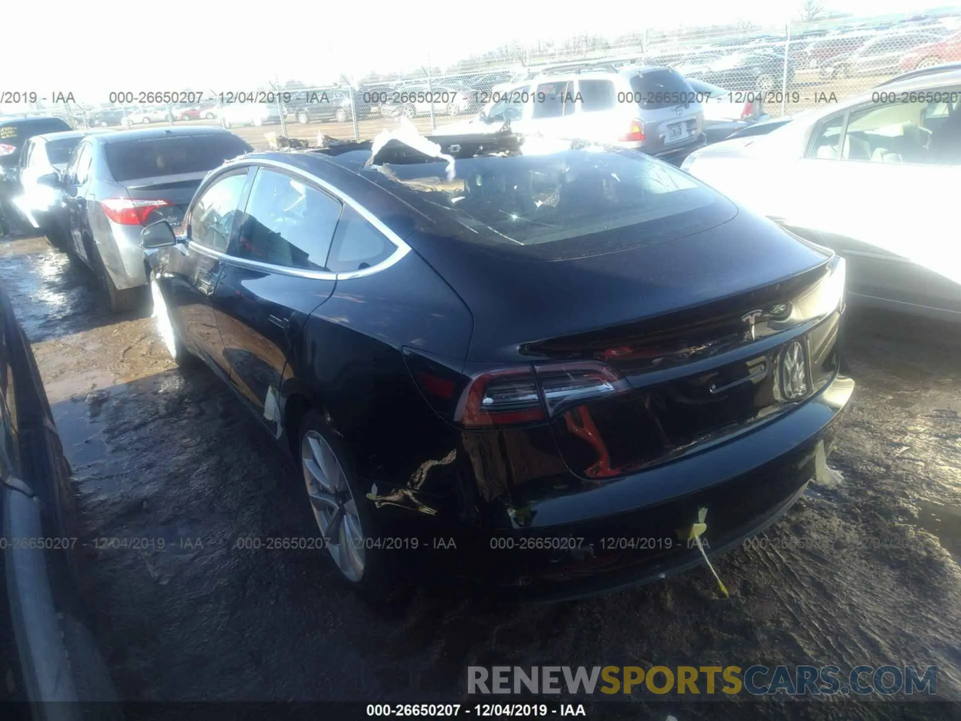 3 Photograph of a damaged car 5YJ3E1EAXKF300400 TESLA MODEL 3 2019