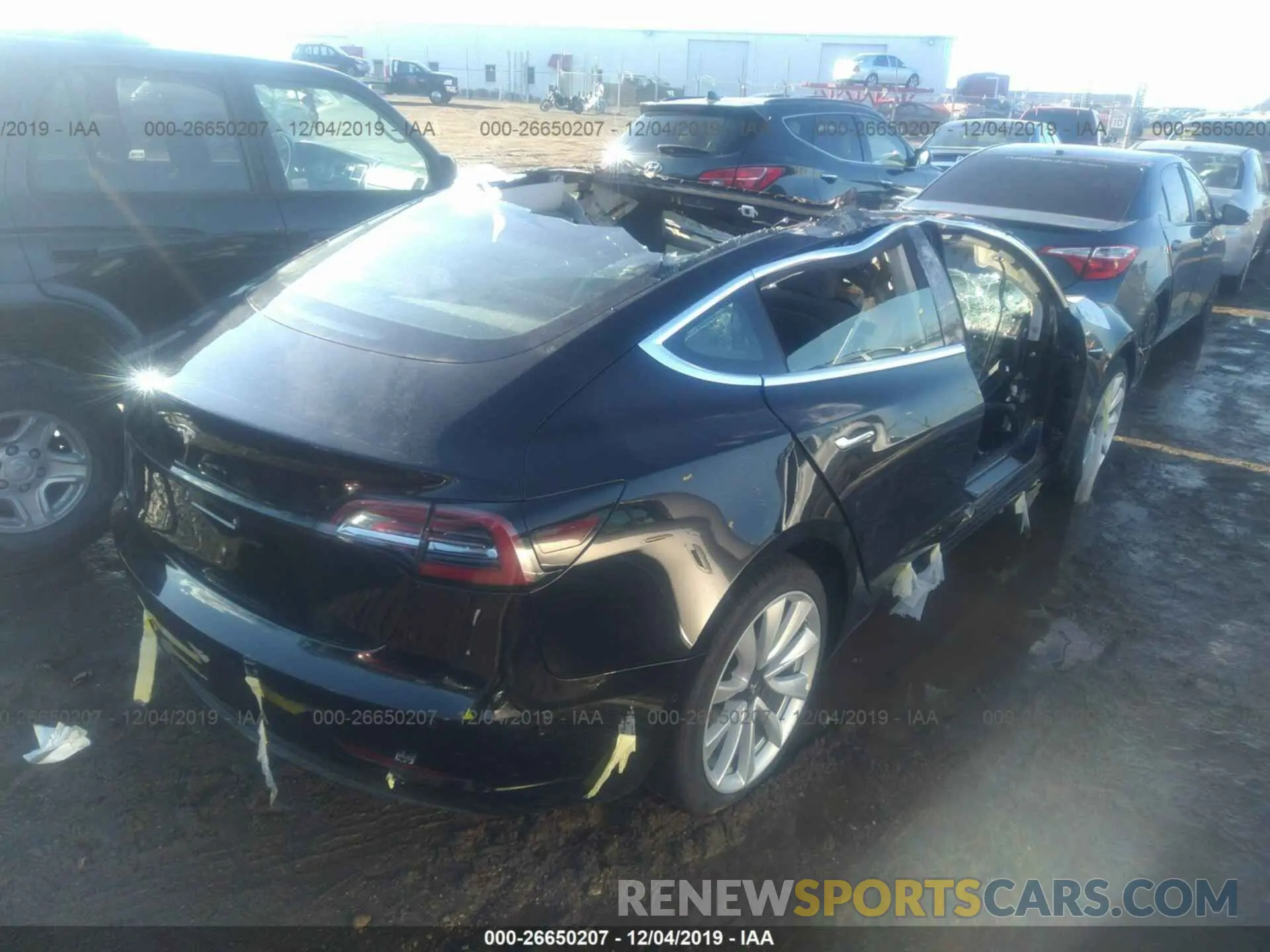 4 Photograph of a damaged car 5YJ3E1EAXKF300400 TESLA MODEL 3 2019