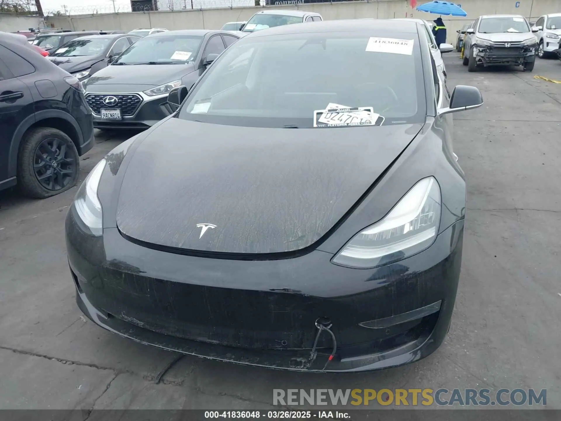 13 Фотография поврежденного автомобиля 5YJ3E1EAXKF300705 TESLA MODEL 3 2019