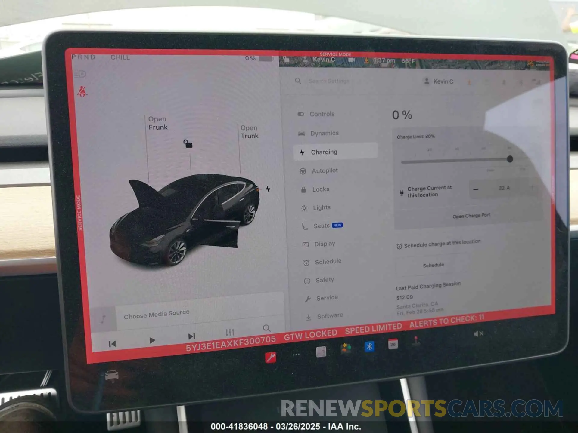 18 Фотография поврежденного автомобиля 5YJ3E1EAXKF300705 TESLA MODEL 3 2019