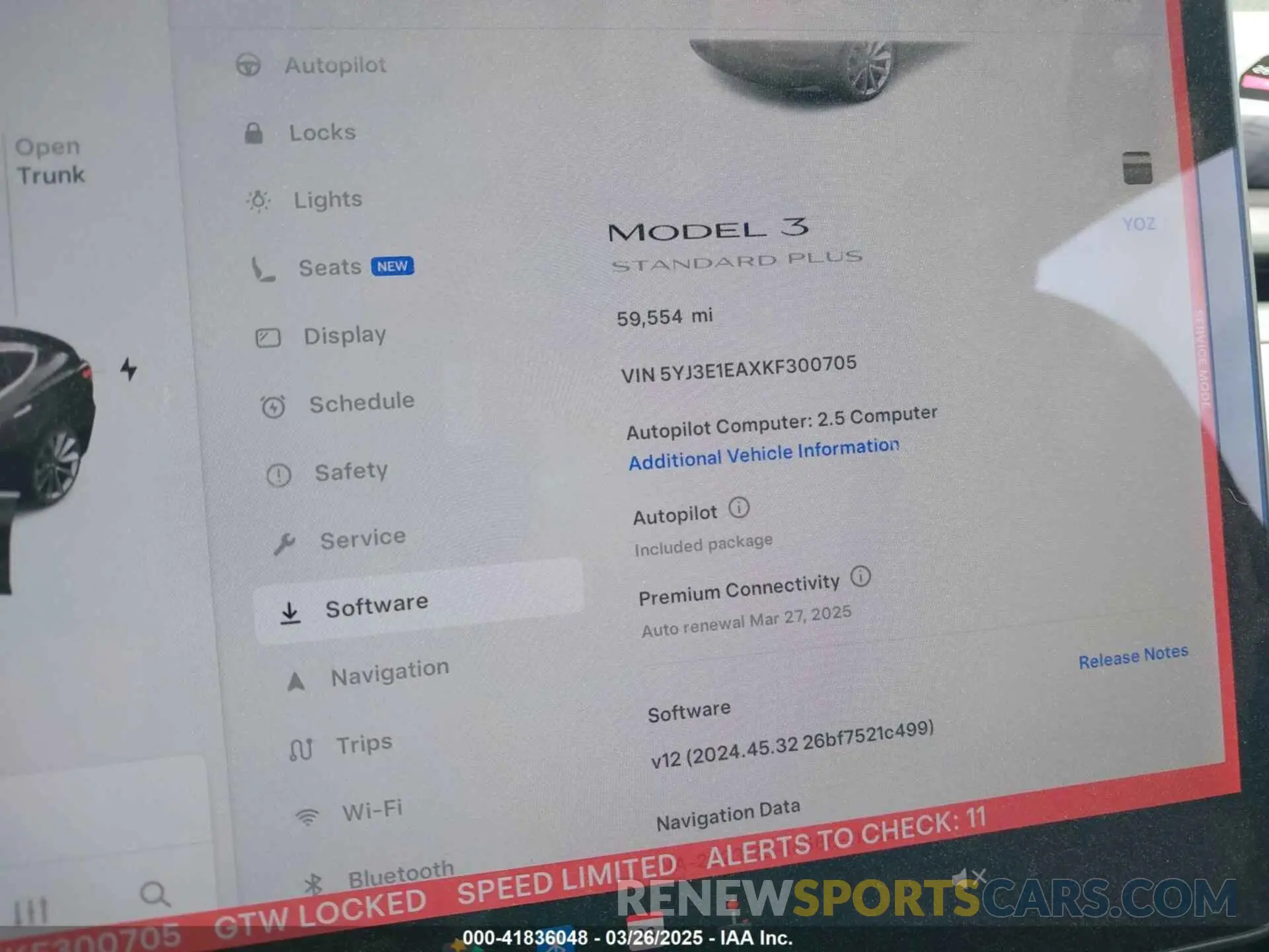 7 Фотография поврежденного автомобиля 5YJ3E1EAXKF300705 TESLA MODEL 3 2019