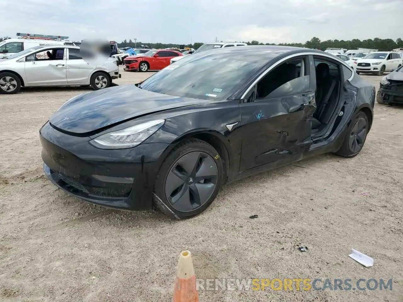 1 Фотография поврежденного автомобиля 5YJ3E1EAXKF304611 TESLA MODEL 3 2019
