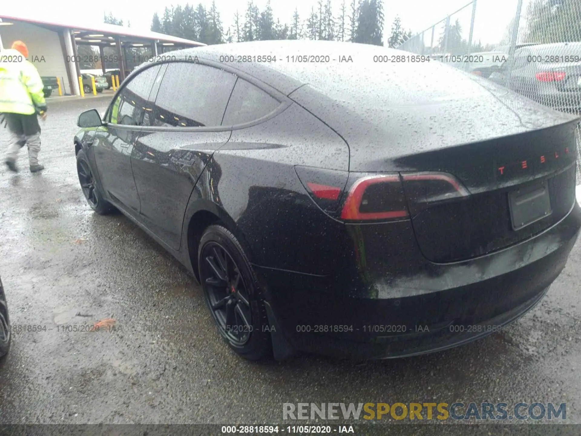 3 Photograph of a damaged car 5YJ3E1EAXKF307055 TESLA MODEL 3 2019