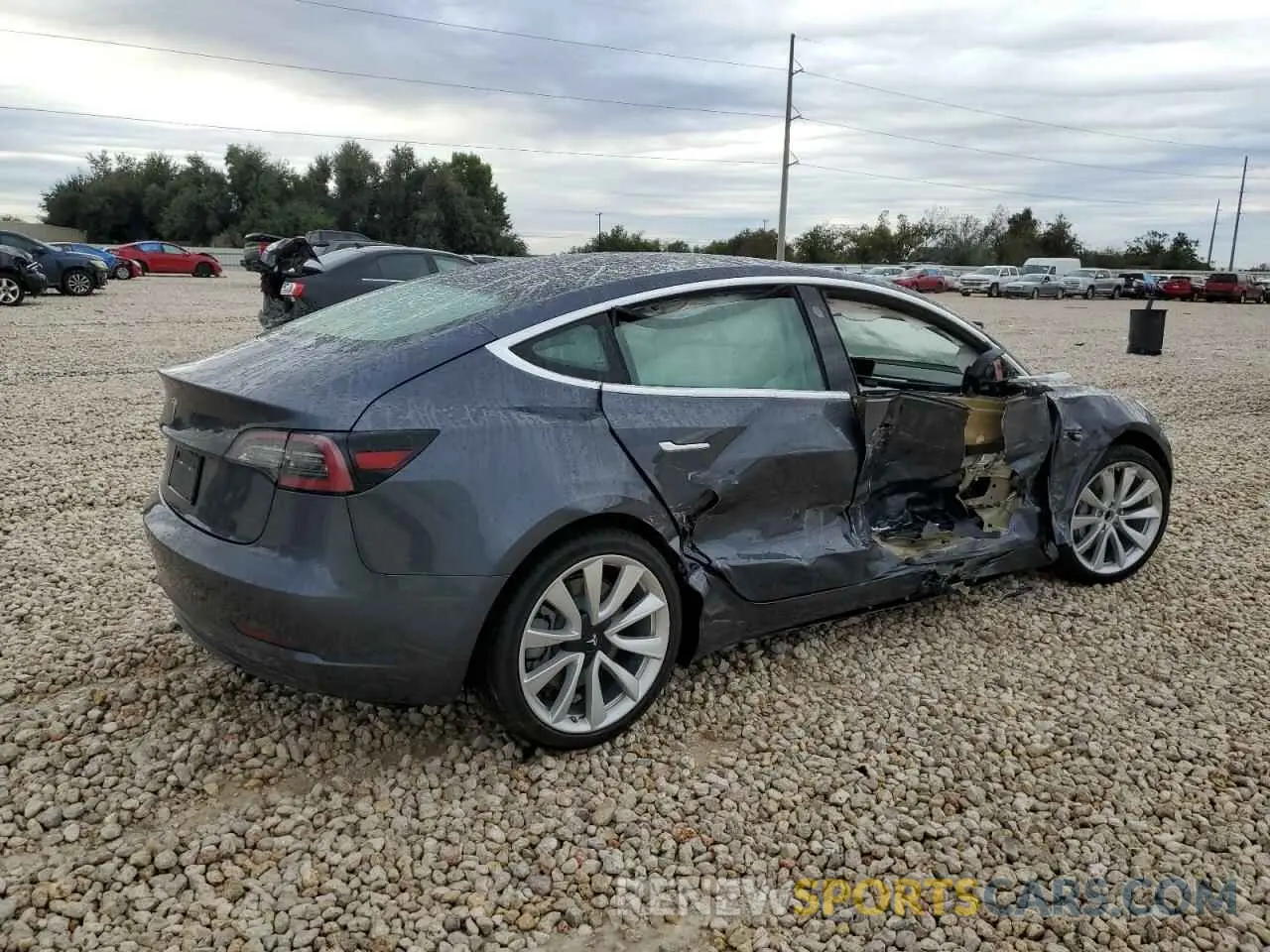 3 Photograph of a damaged car 5YJ3E1EAXKF311199 TESLA MODEL 3 2019