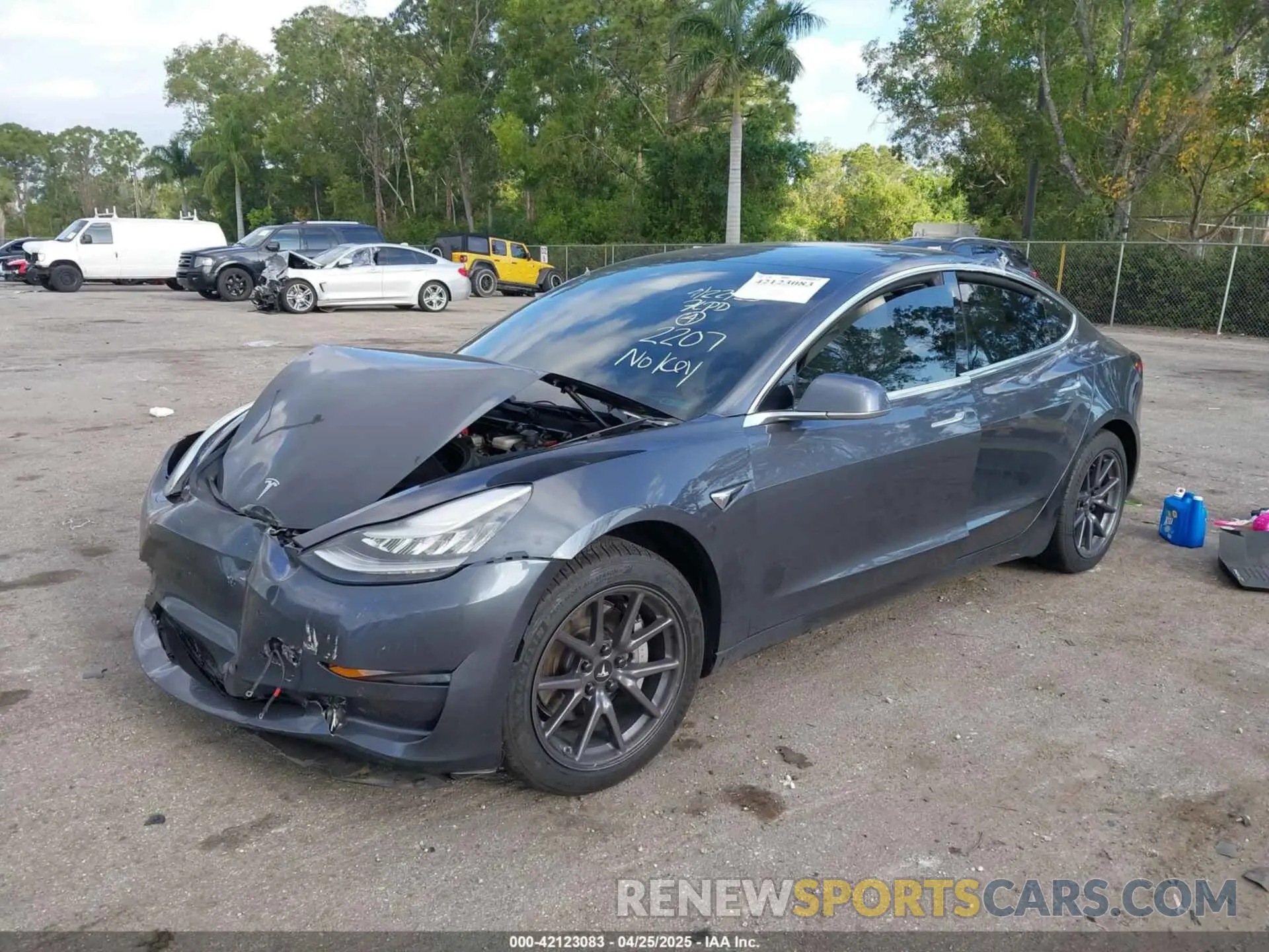 2 Фотография поврежденного автомобиля 5YJ3E1EAXKF312207 TESLA MODEL 3 2019