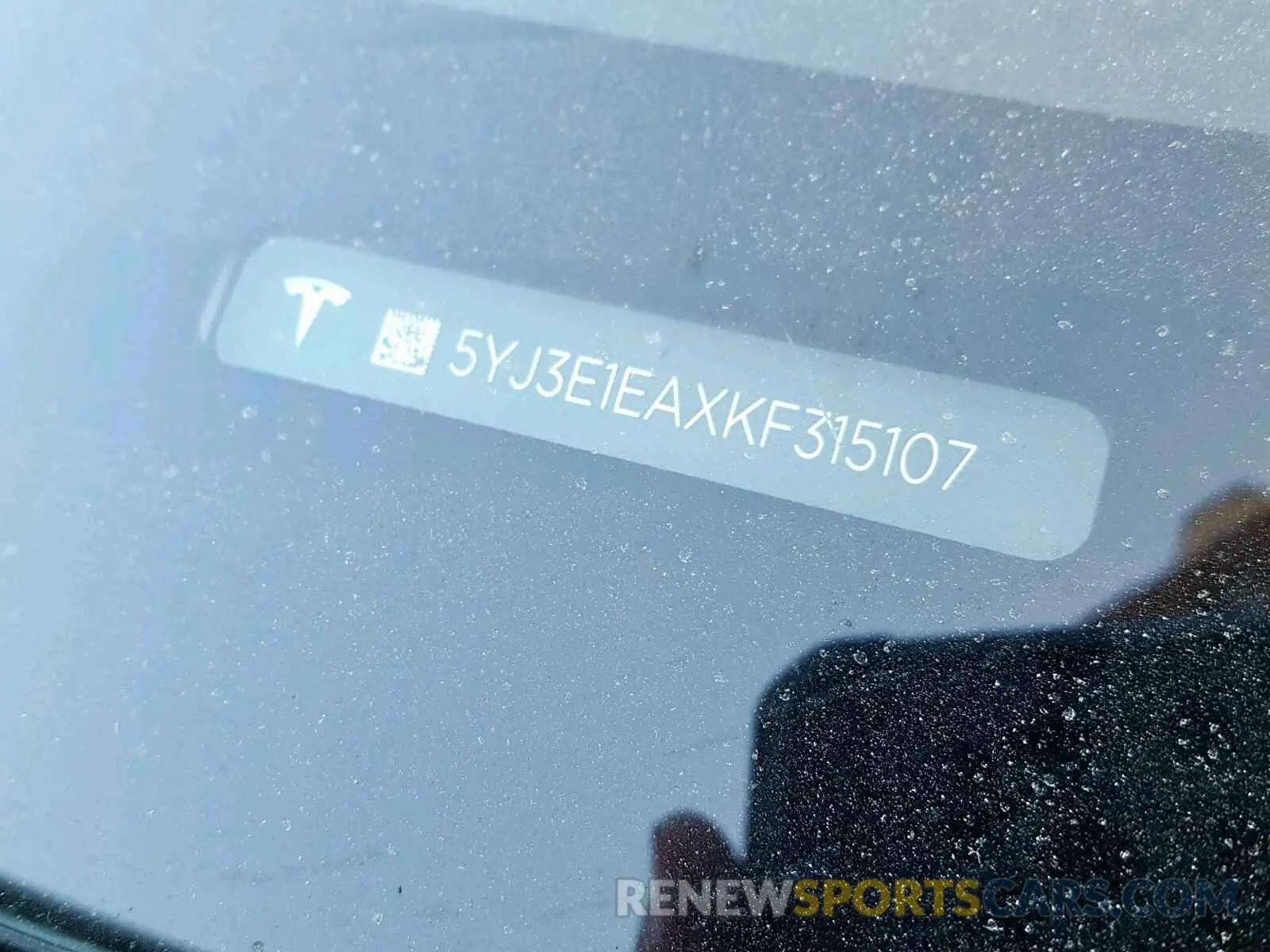 10 Photograph of a damaged car 5YJ3E1EAXKF315107 TESLA MODEL 3 2019