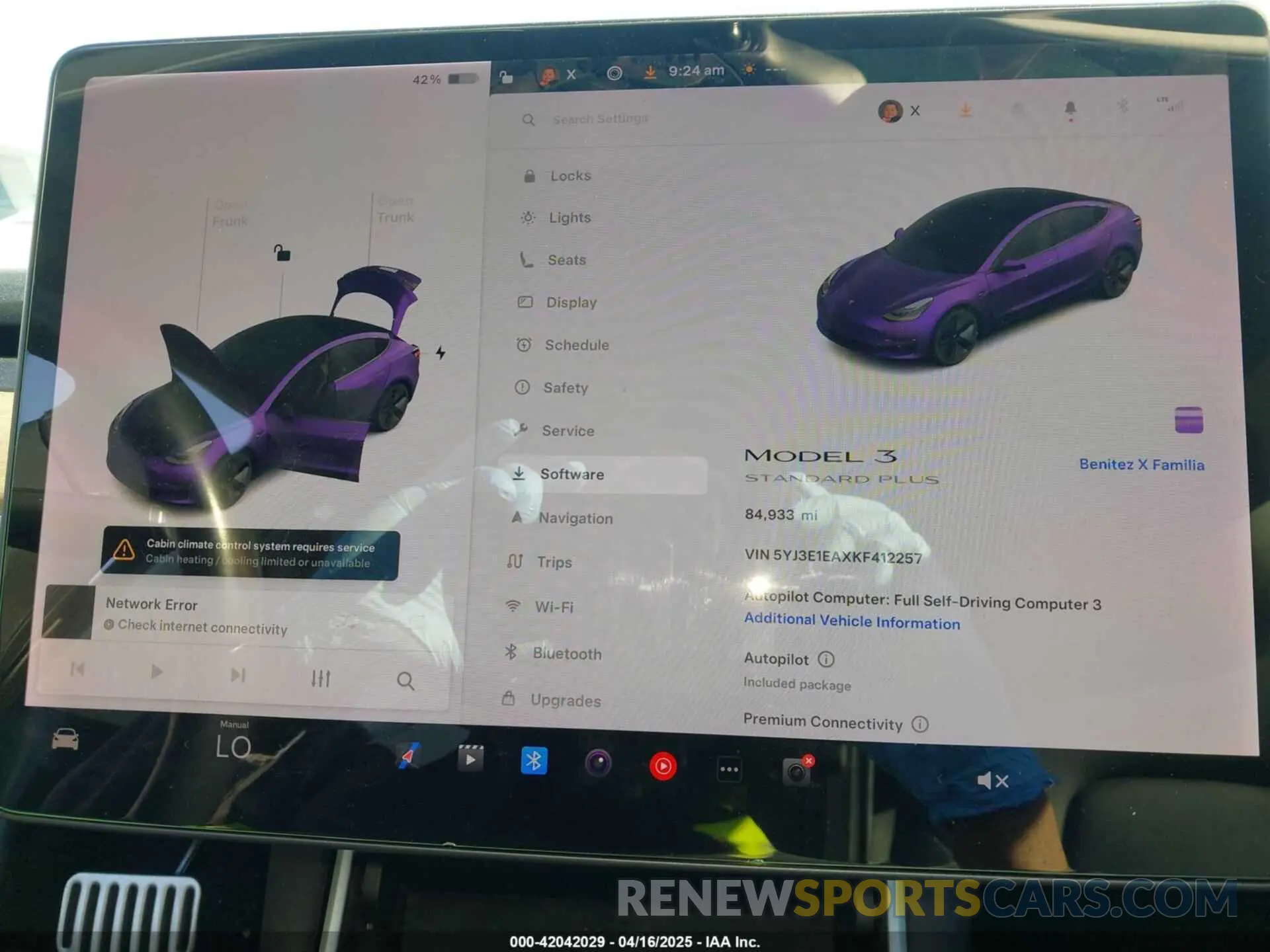 17 Photograph of a damaged car 5YJ3E1EAXKF412257 TESLA MODEL 3 2019