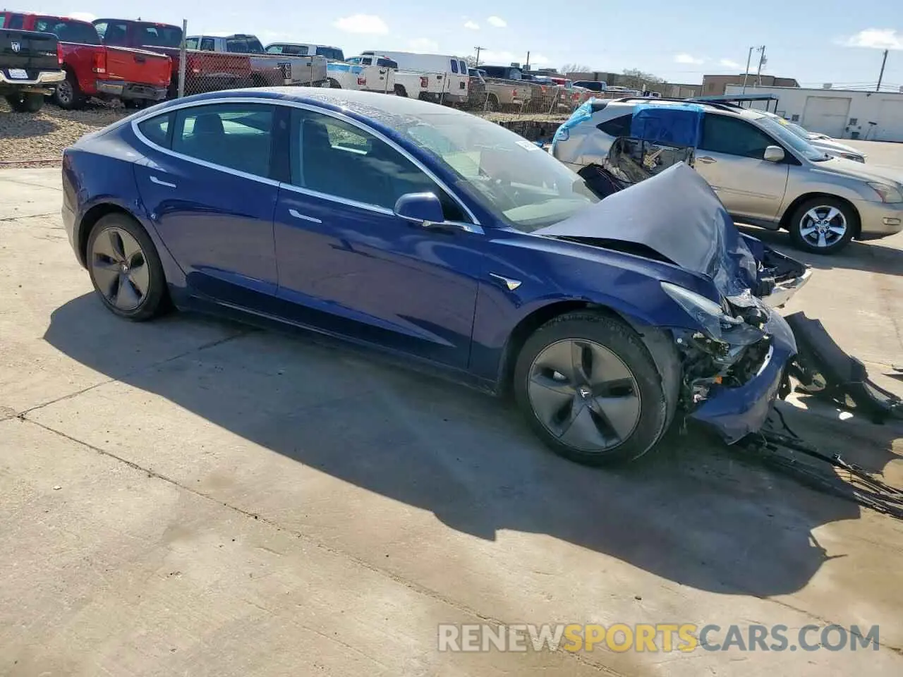 4 Фотография поврежденного автомобиля 5YJ3E1EAXKF416583 TESLA MODEL 3 2019