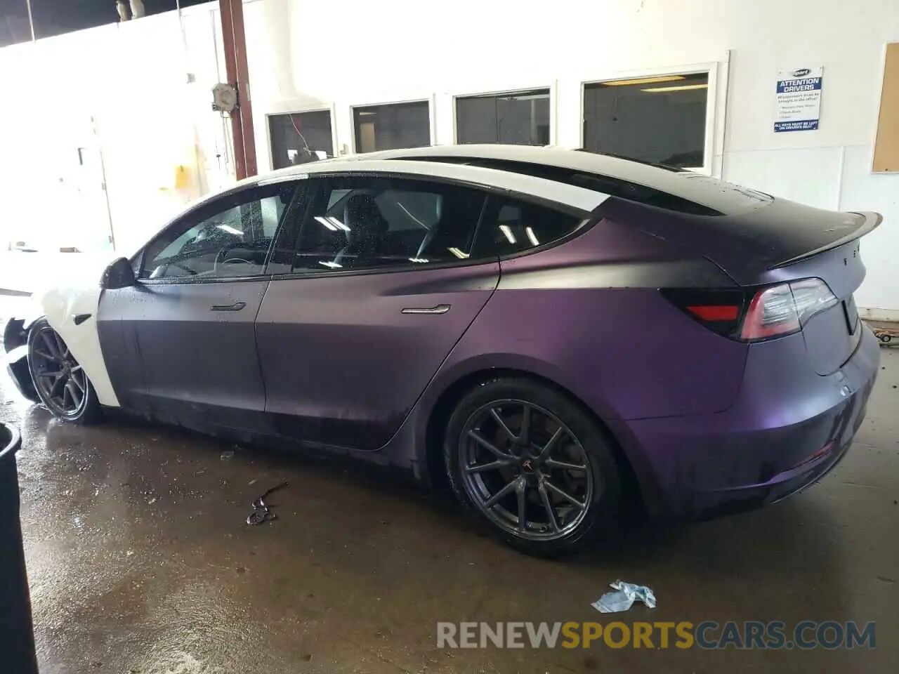 2 Photograph of a damaged car 5YJ3E1EAXKF483958 TESLA MODEL 3 2019