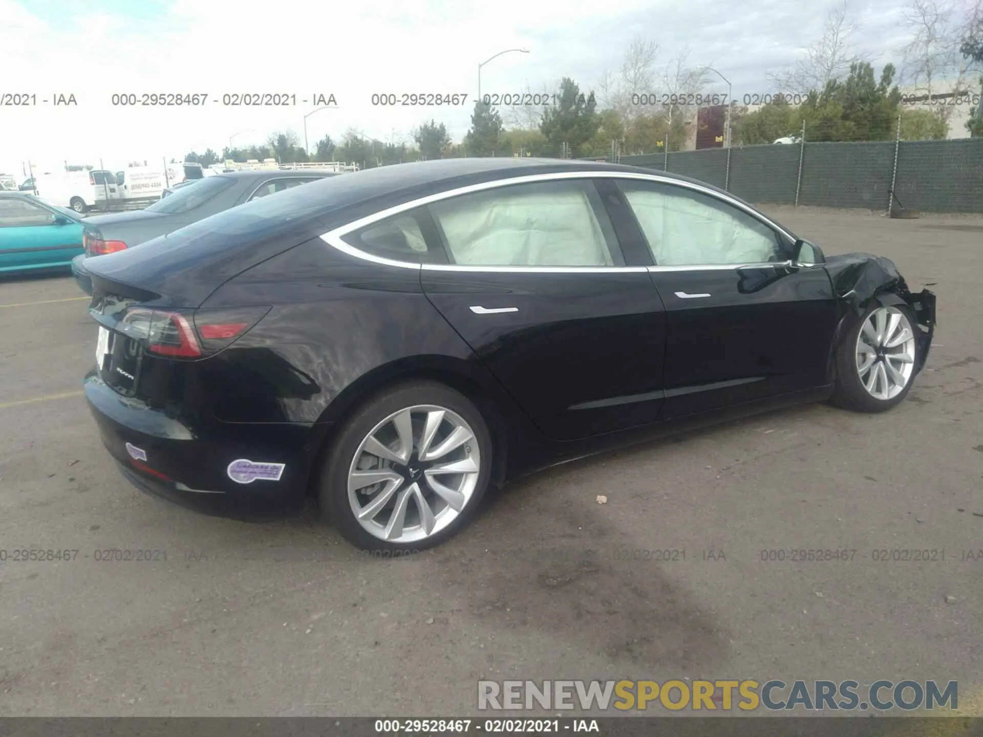 4 Photograph of a damaged car 5YJ3E1EB0KF191969 TESLA MODEL 3 2019