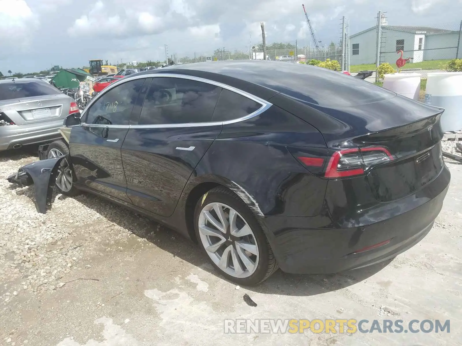 3 Photograph of a damaged car 5YJ3E1EB0KF199957 TESLA MODEL 3 2019