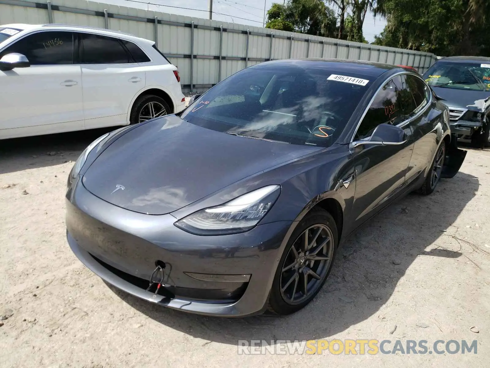 2 Photograph of a damaged car 5YJ3E1EB0KF209550 TESLA MODEL 3 2019